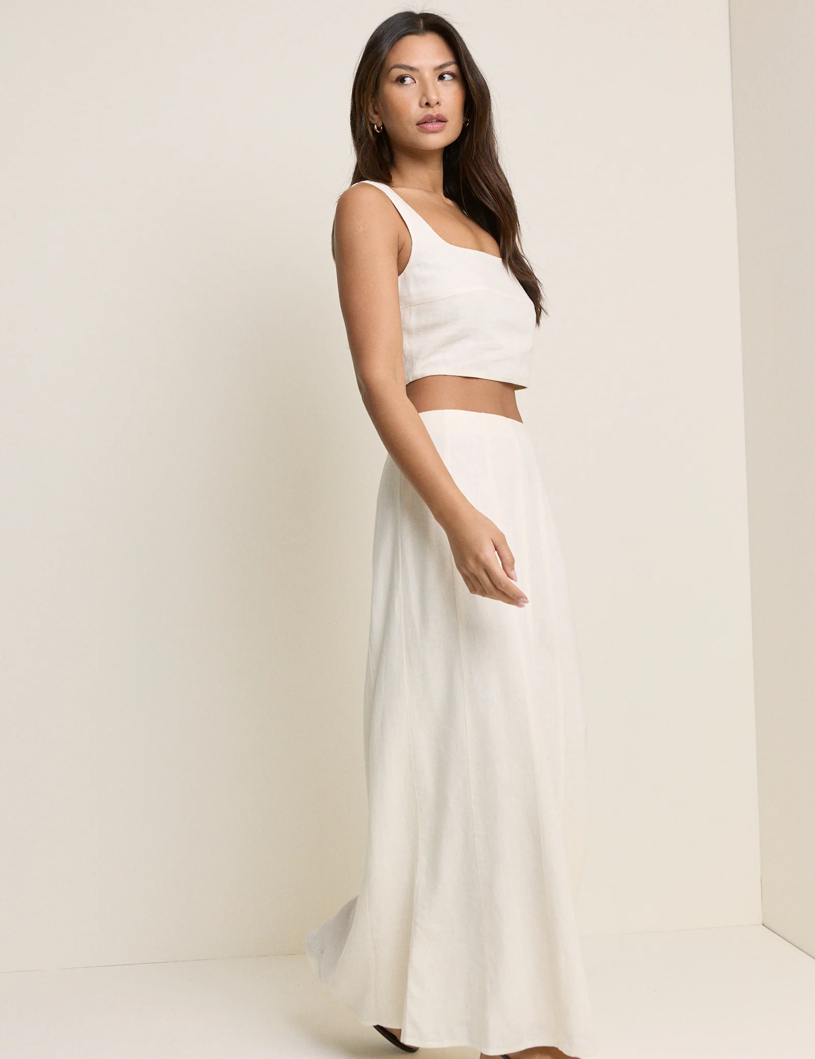 Stone Linen-Blend Adwoa Top - Image 4