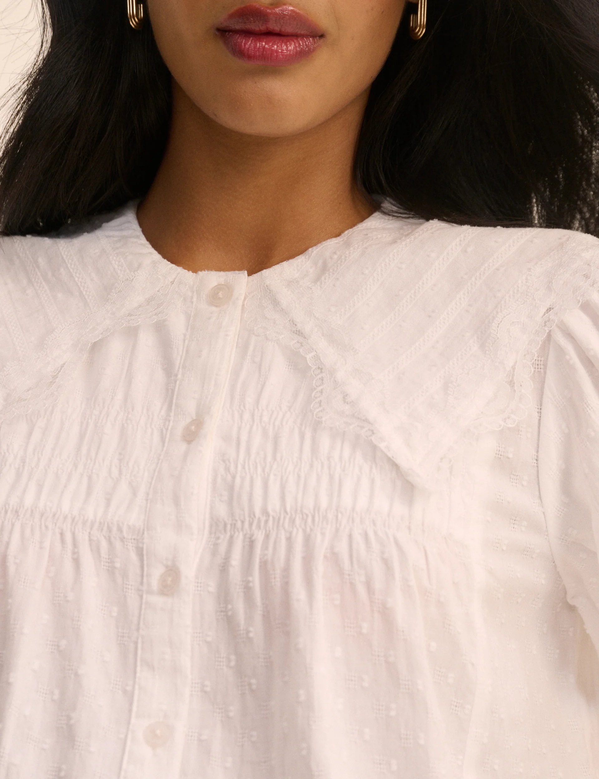 White Puff Sleeve Augusta Blouse - Image 3