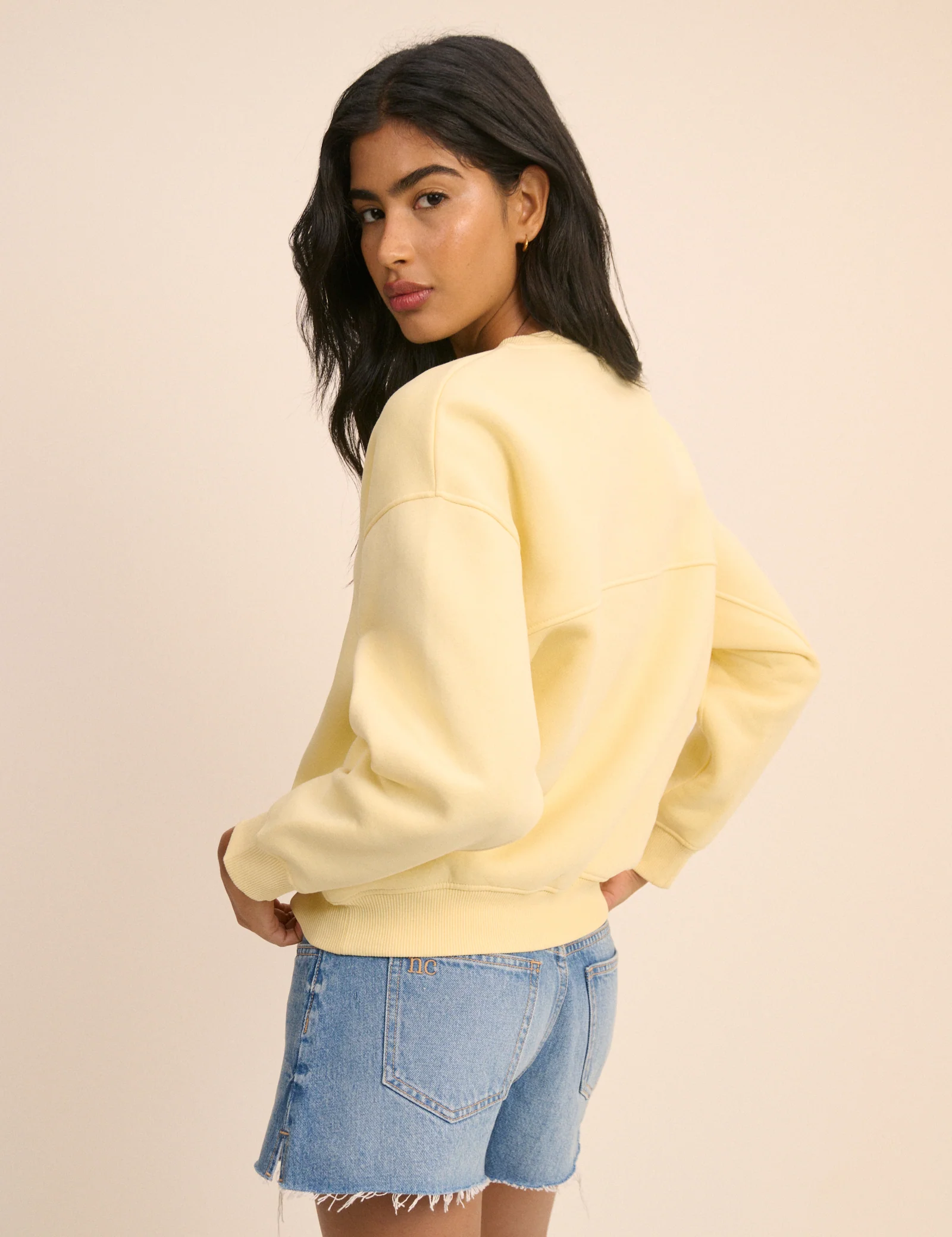Lemon Yellow Relaxed Fit Sweatshirt - Image 5