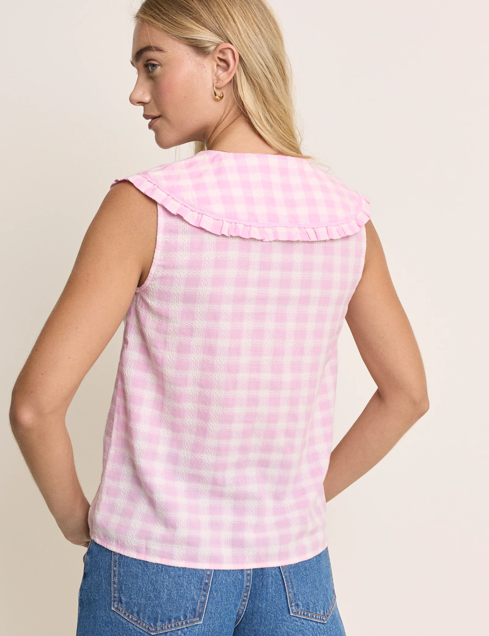 Blair Ruffle Collar Button Through - Image 5