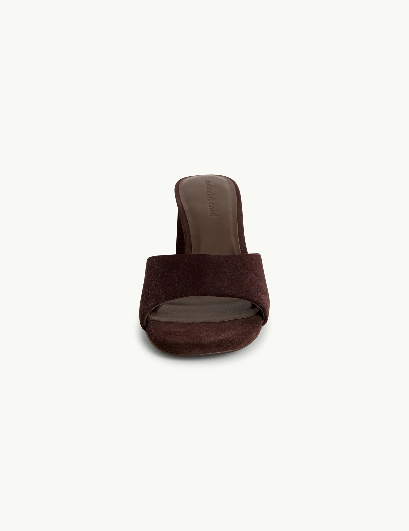 Dark Brown Block Heel Mules - Image 6