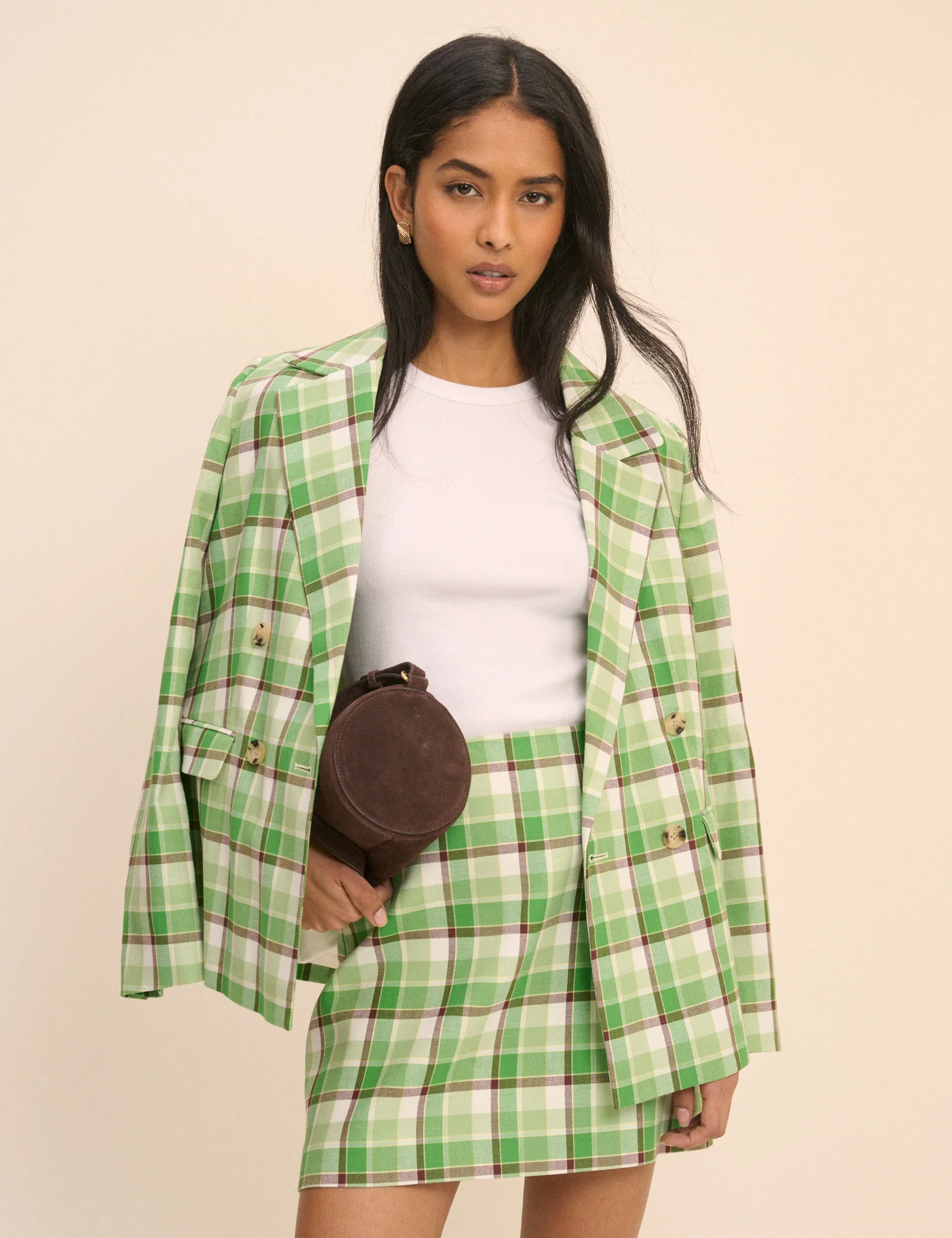 Green Tartan Pelmet Skirt - Image 4