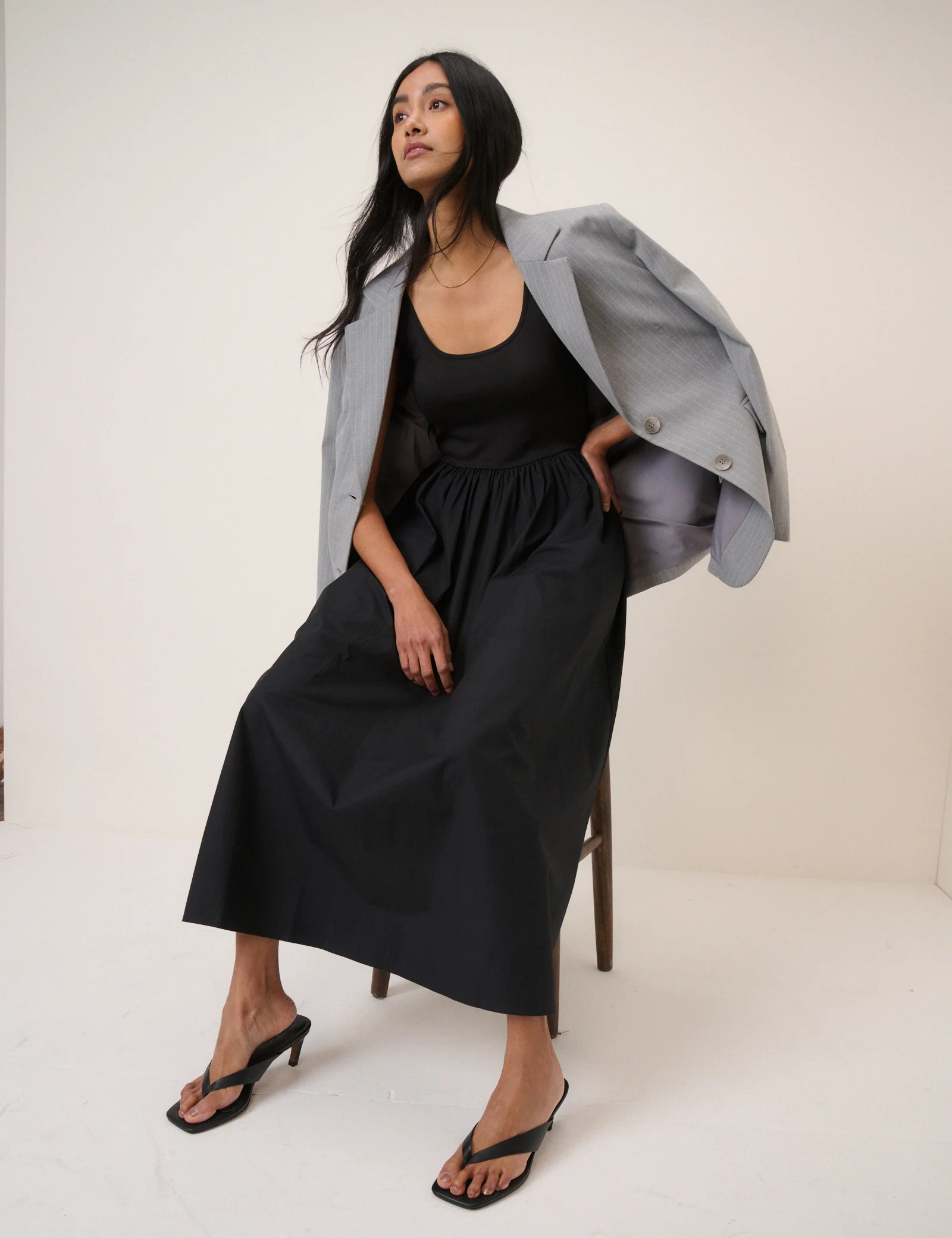 Black Sleeveless Colorado Midi Dress - Image 4