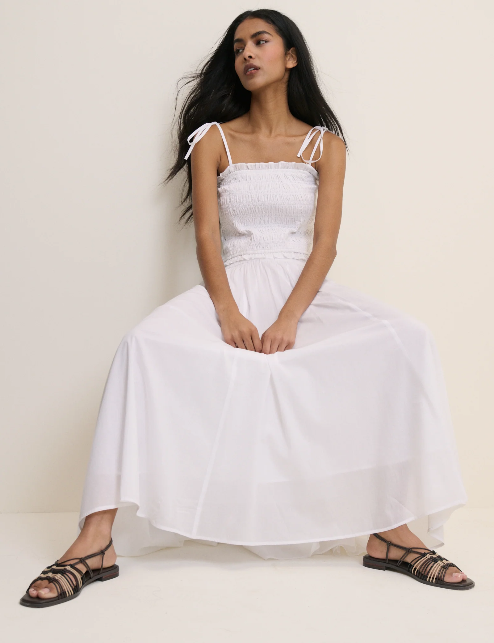White Crystal Maxi Skirt - Image 3
