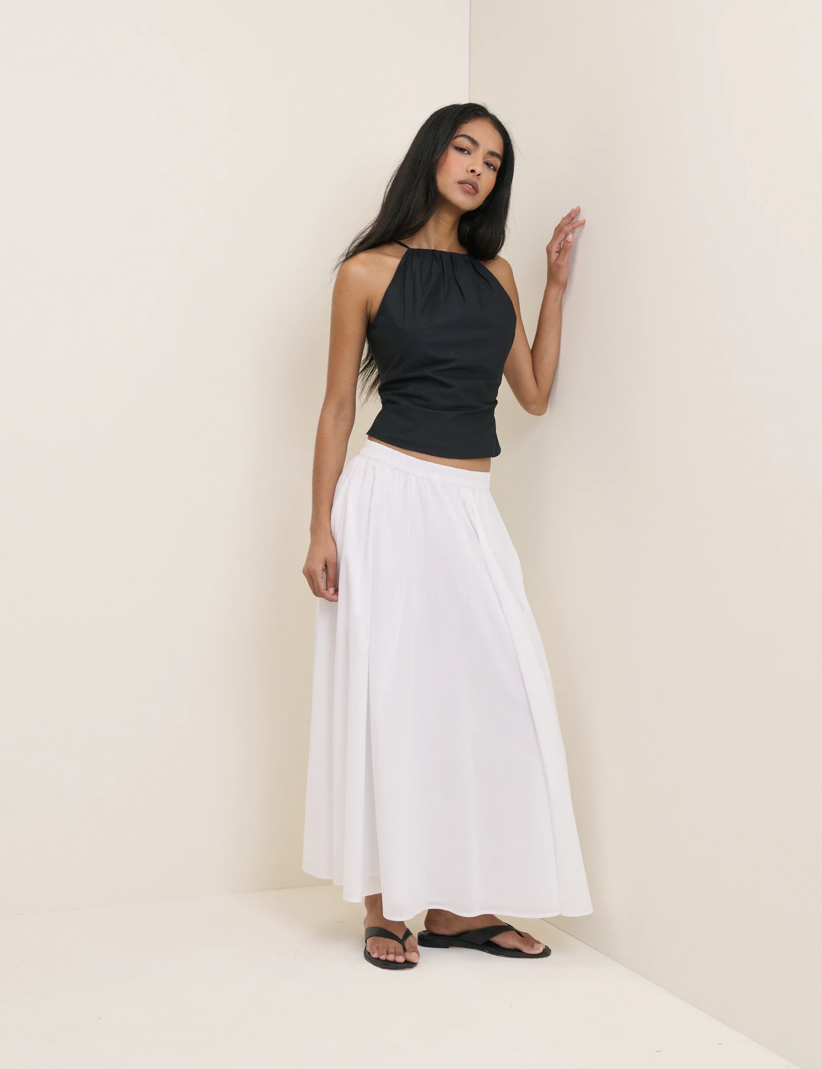 White Crystal Maxi Skirt - Image 4