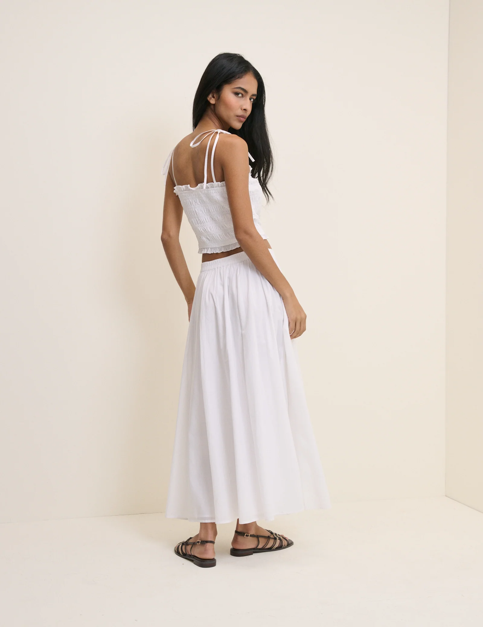 White Crystal Maxi Skirt - Image 5