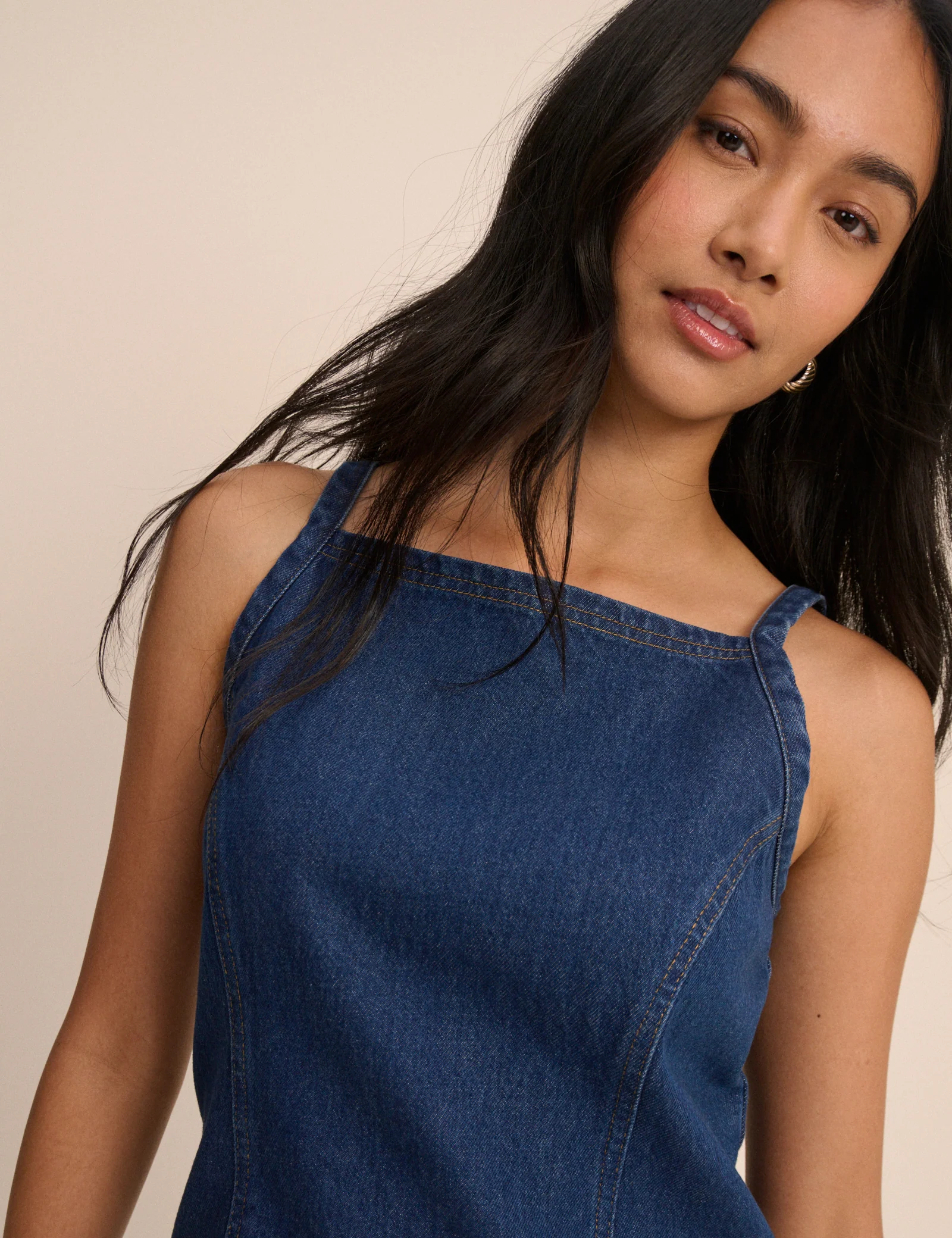 Dark Denim Etta Mini Dress - Image 3