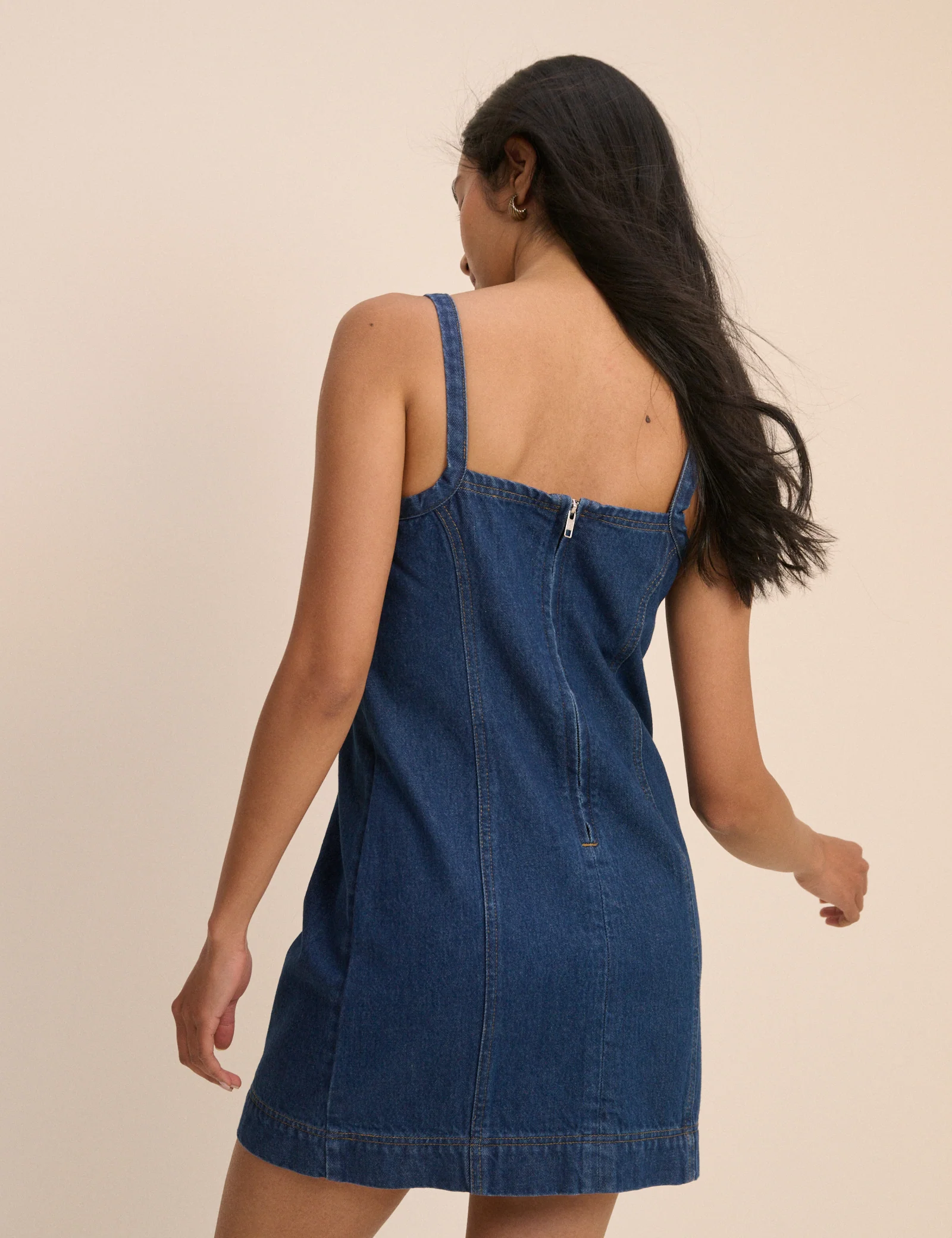 Dark Denim Etta Mini Dress - Image 5