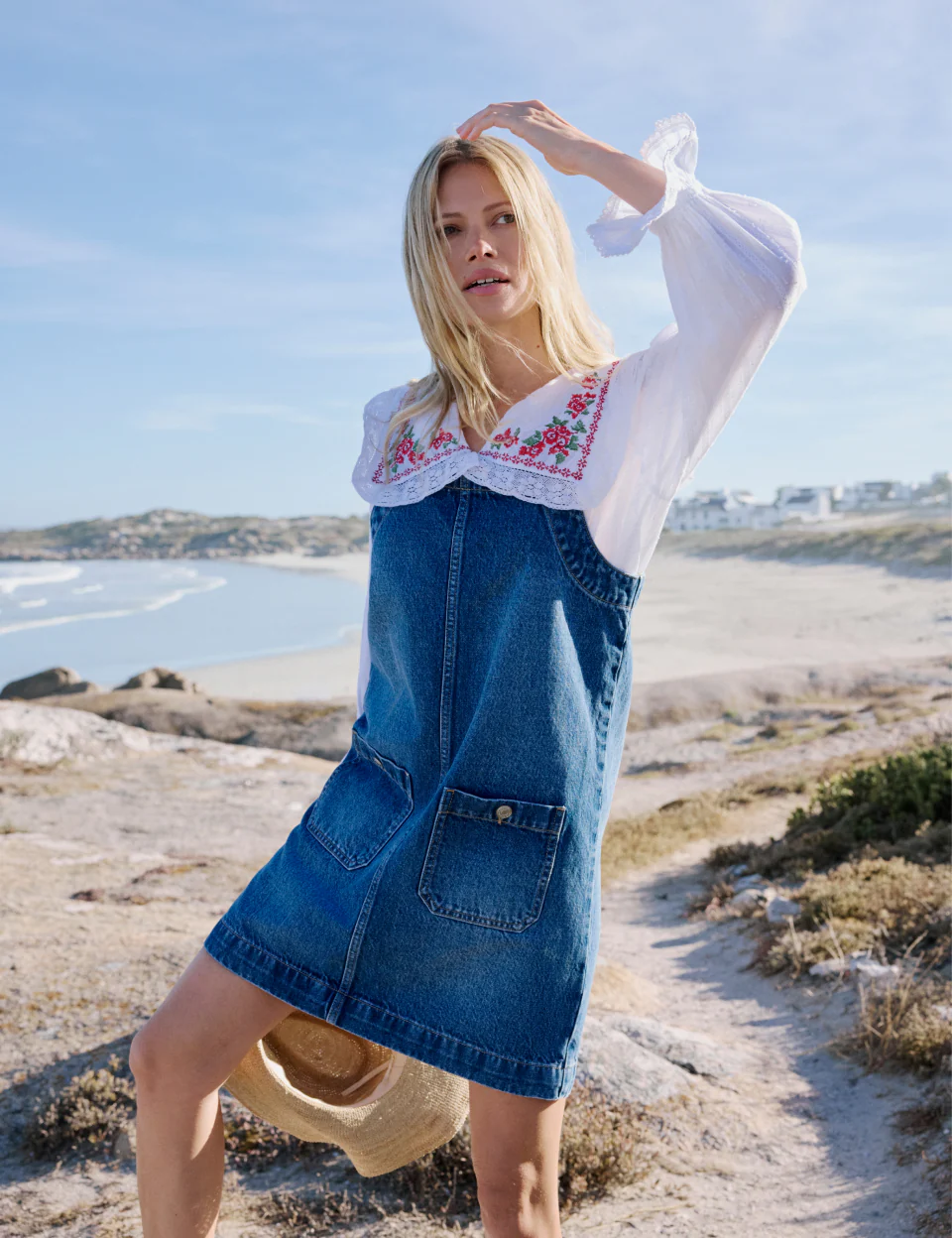 Denim Reggie Mini Dress - Image 4