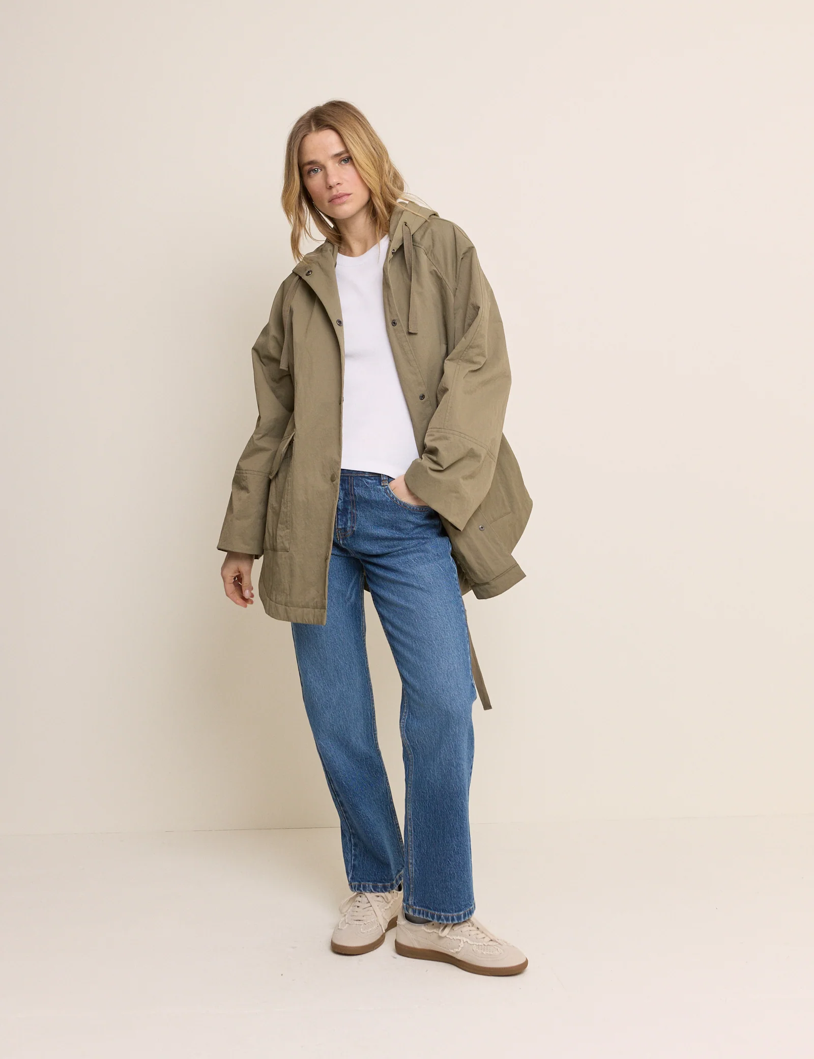 Green Hooded Parka Jacket - Image 6