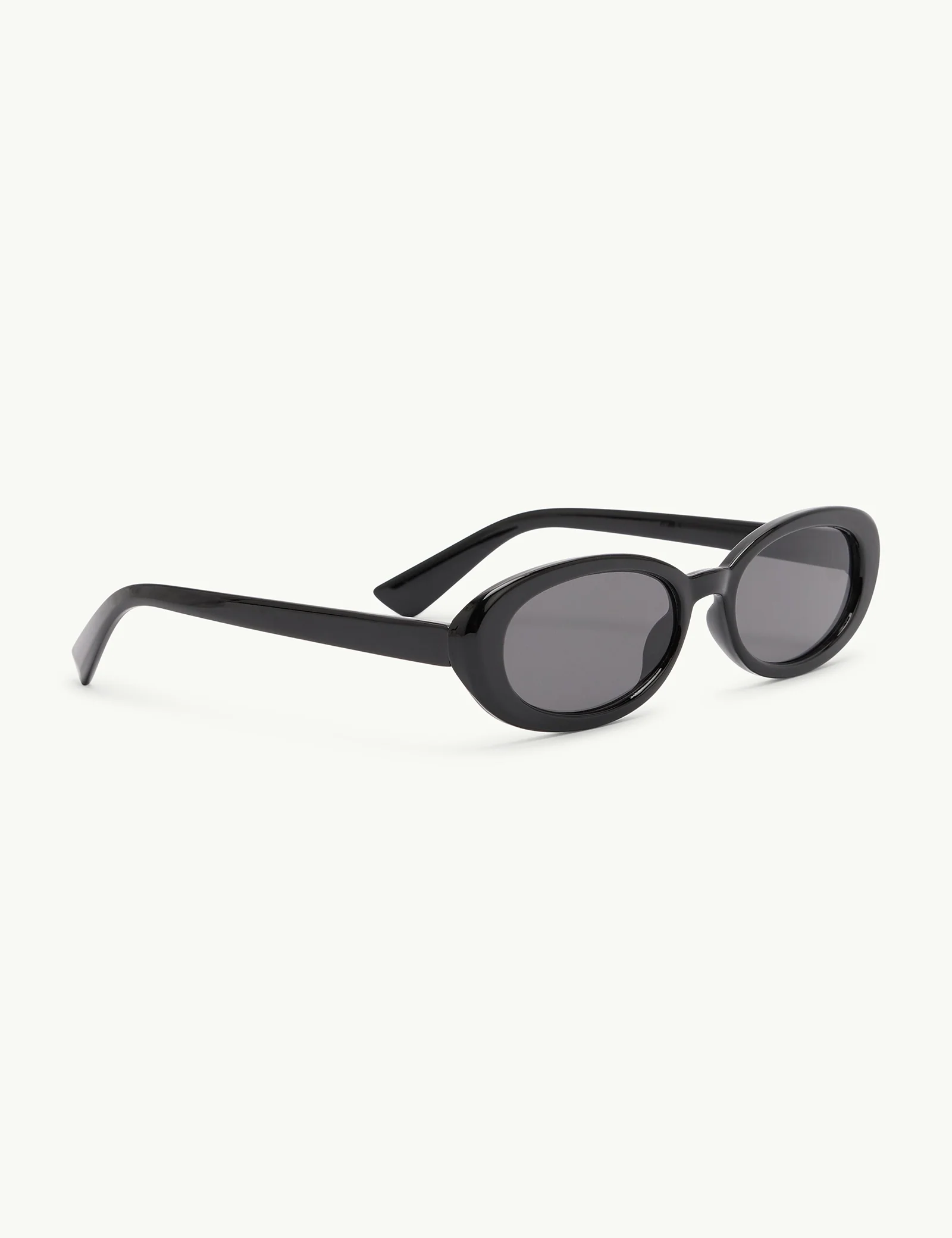 Black Oval Halo Sunglasses - Image 2