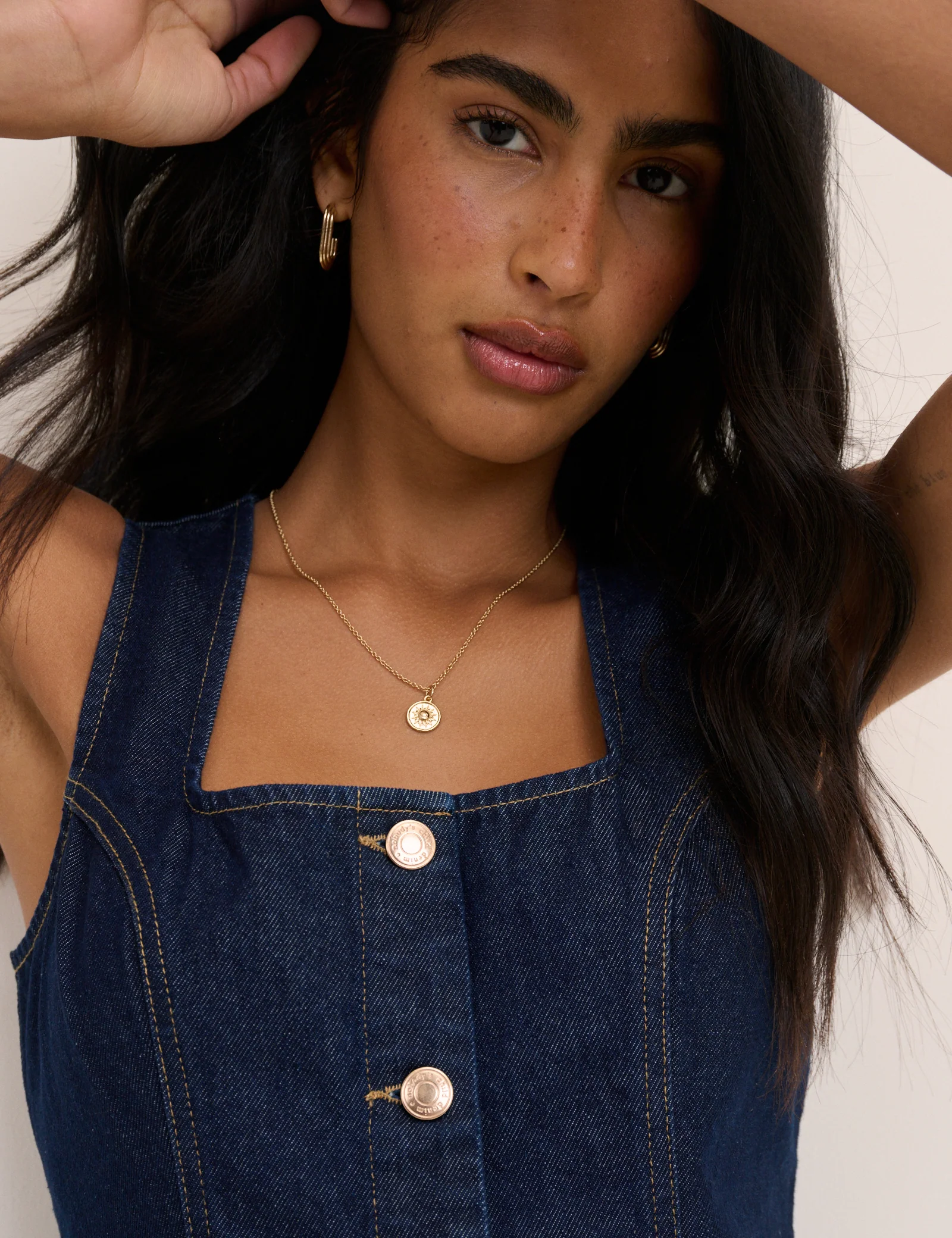 Dark Denim Harvey Fitted Mini Dress - Image 4