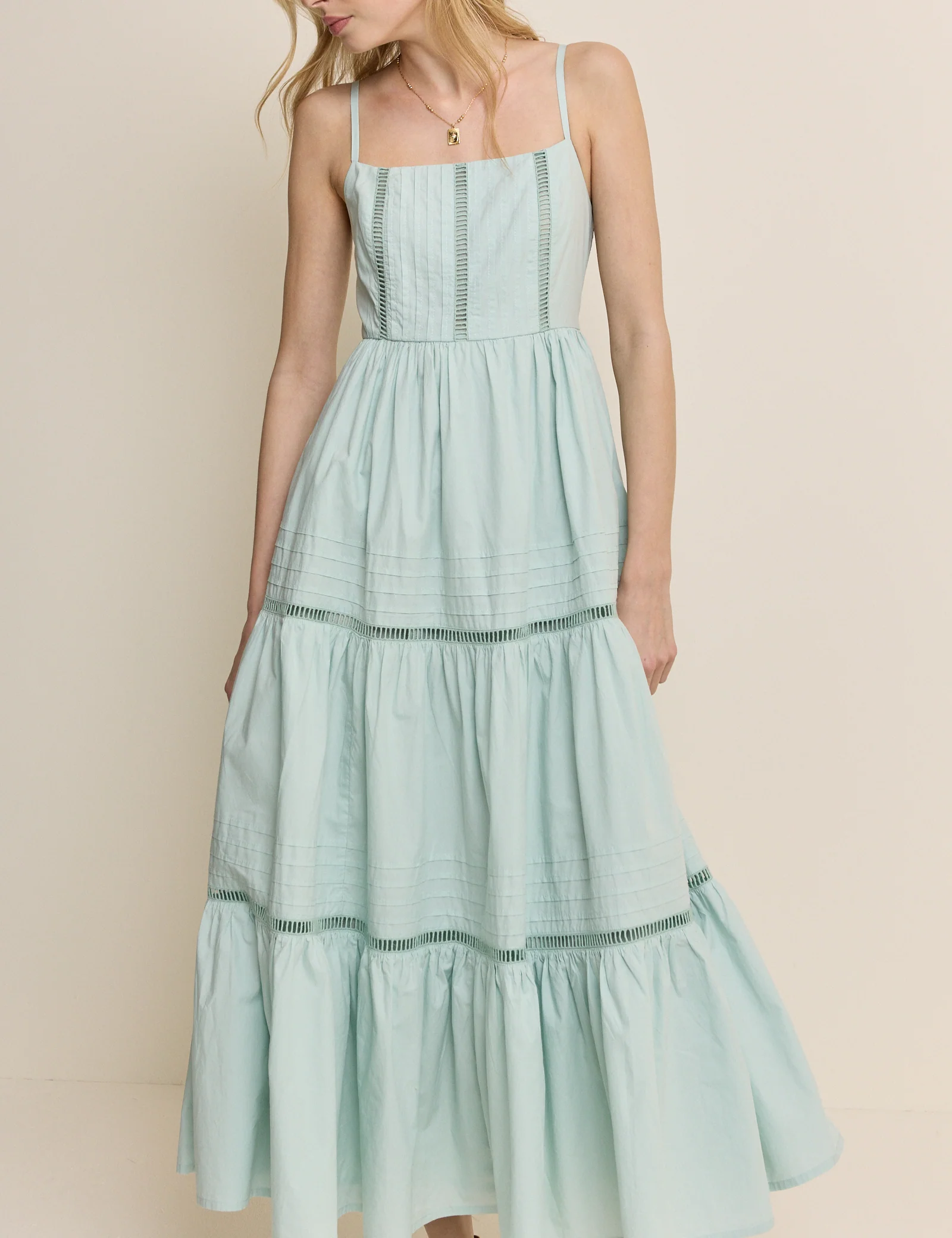 Mint Green Tiered Hayden Midi Dress - Image 4