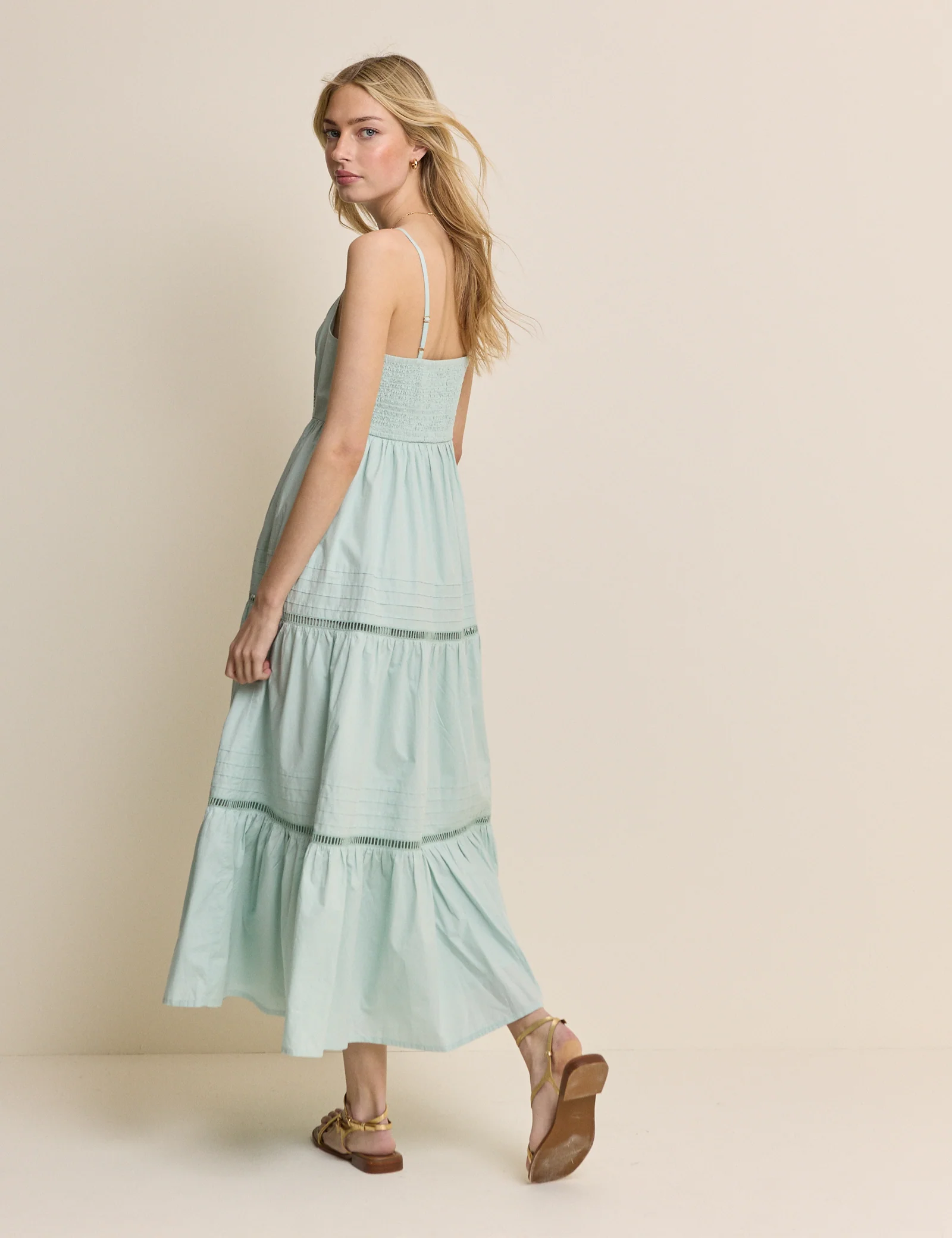 Mint Green Tiered Hayden Midi Dress - Image 5
