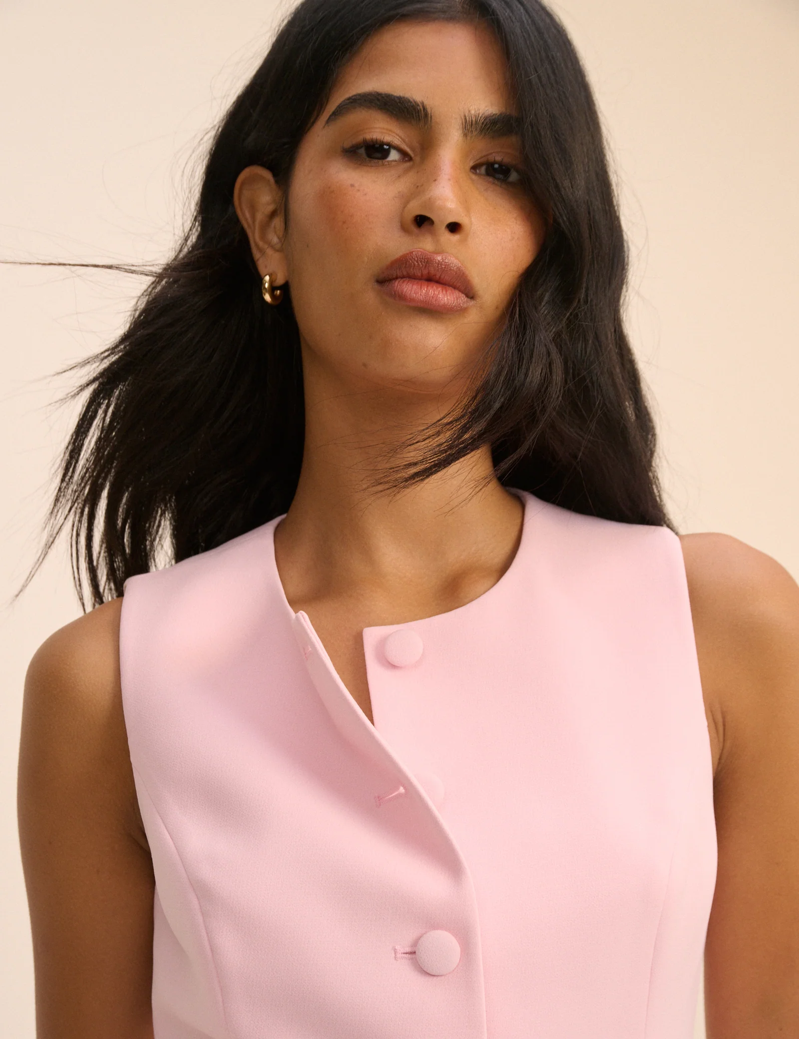 Pink Immy longline Waistcoat - Image 3
