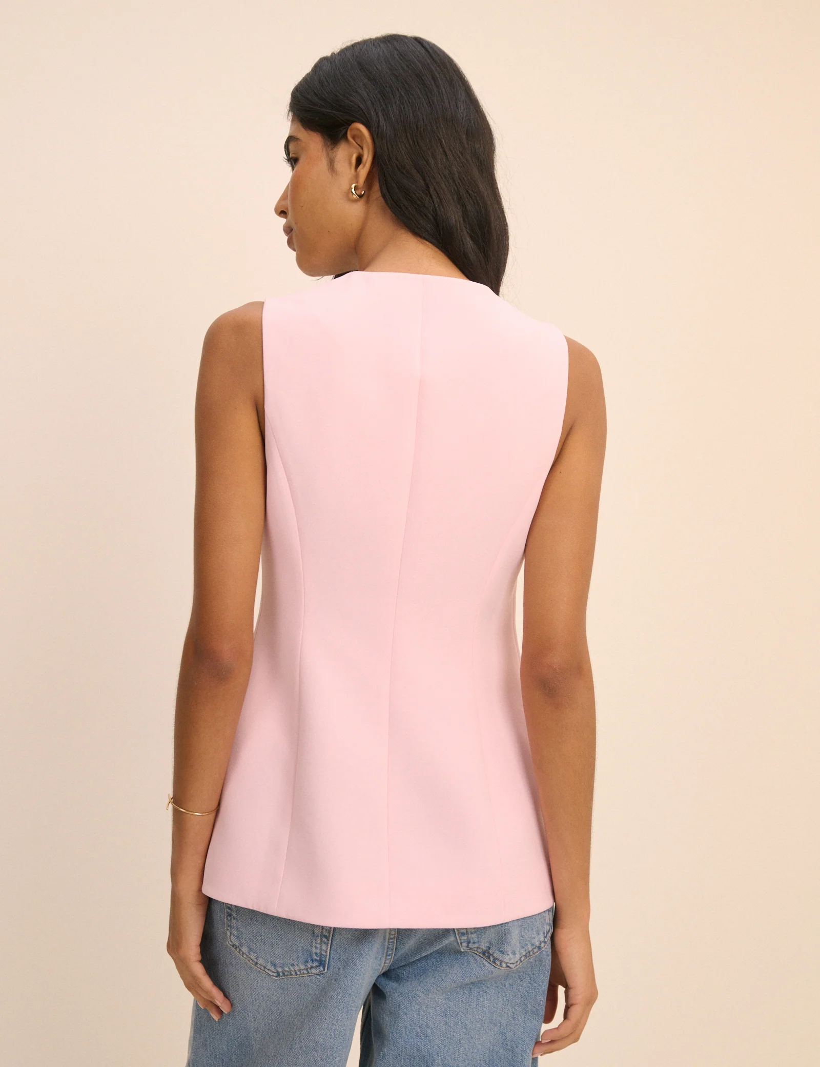 Pink Immy longline Waistcoat - Image 4