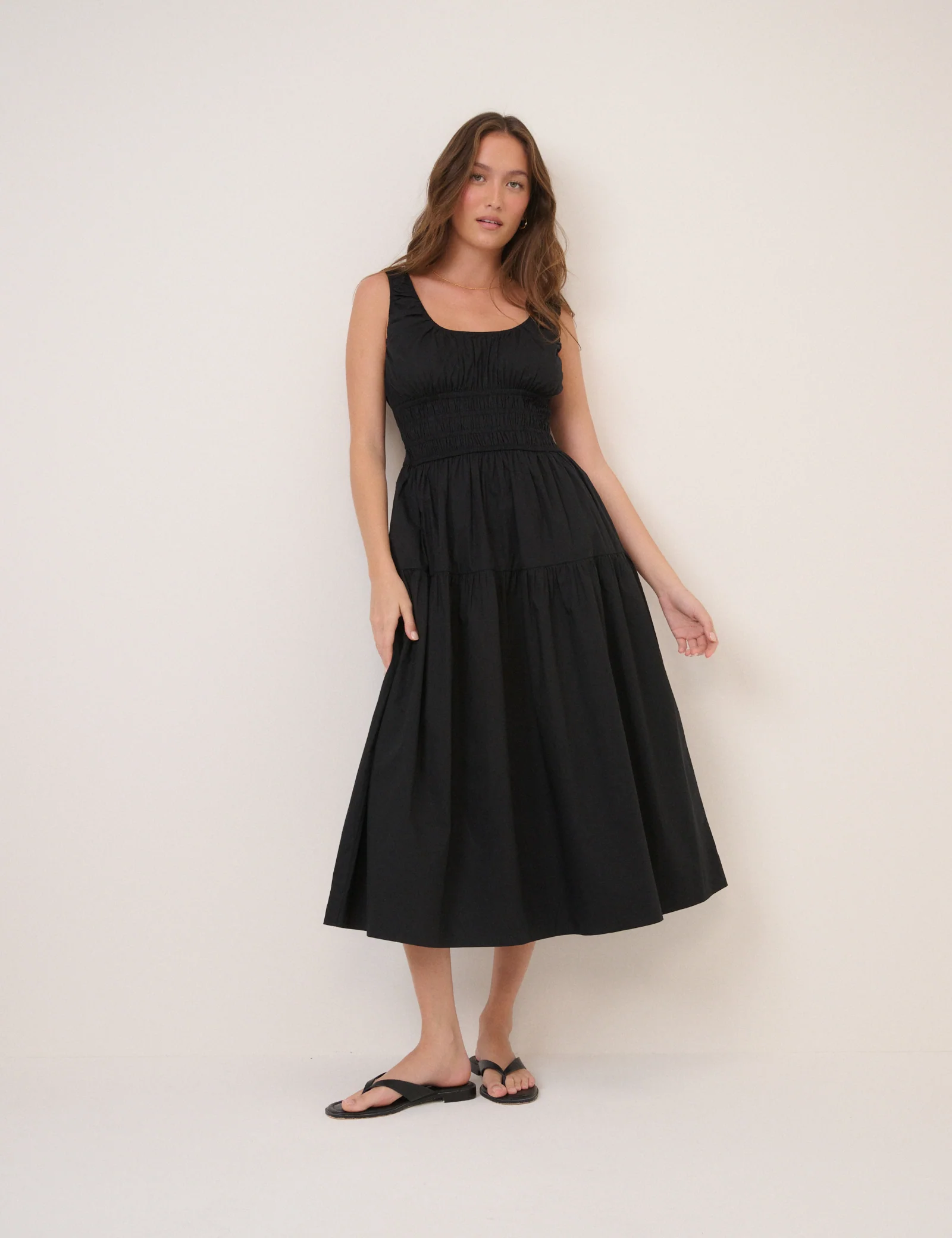 Black Juliette Midi Dress - Image 3