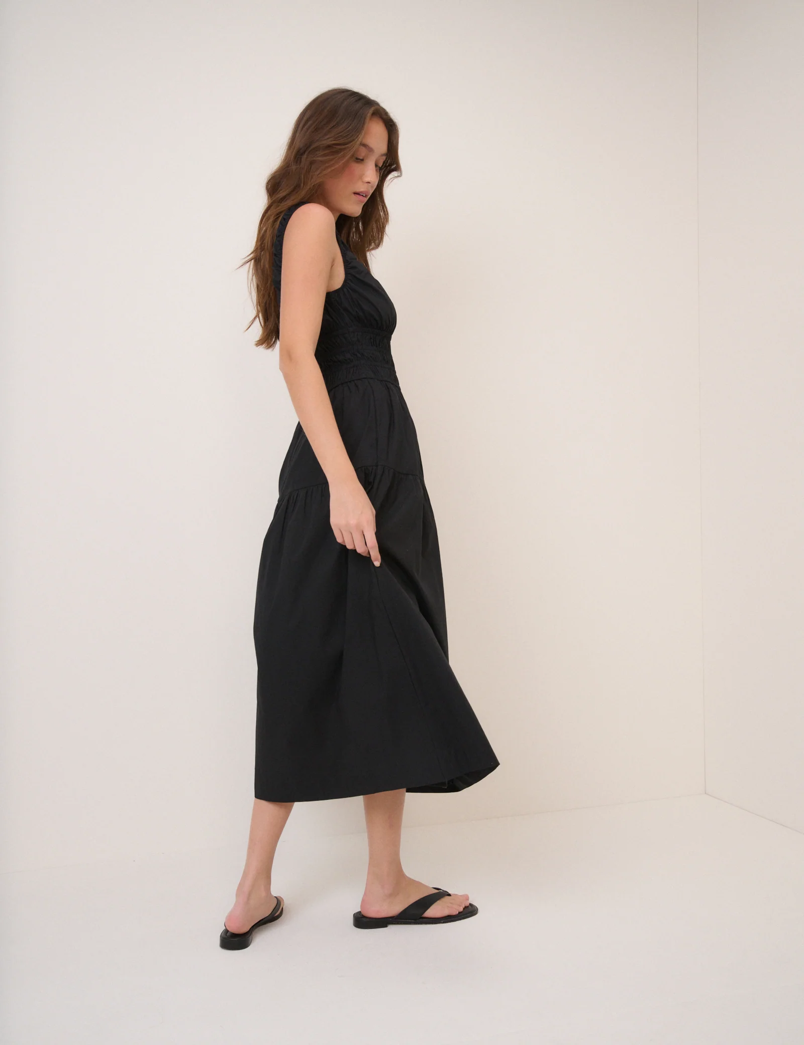 Black Juliette Midi Dress - Image 5