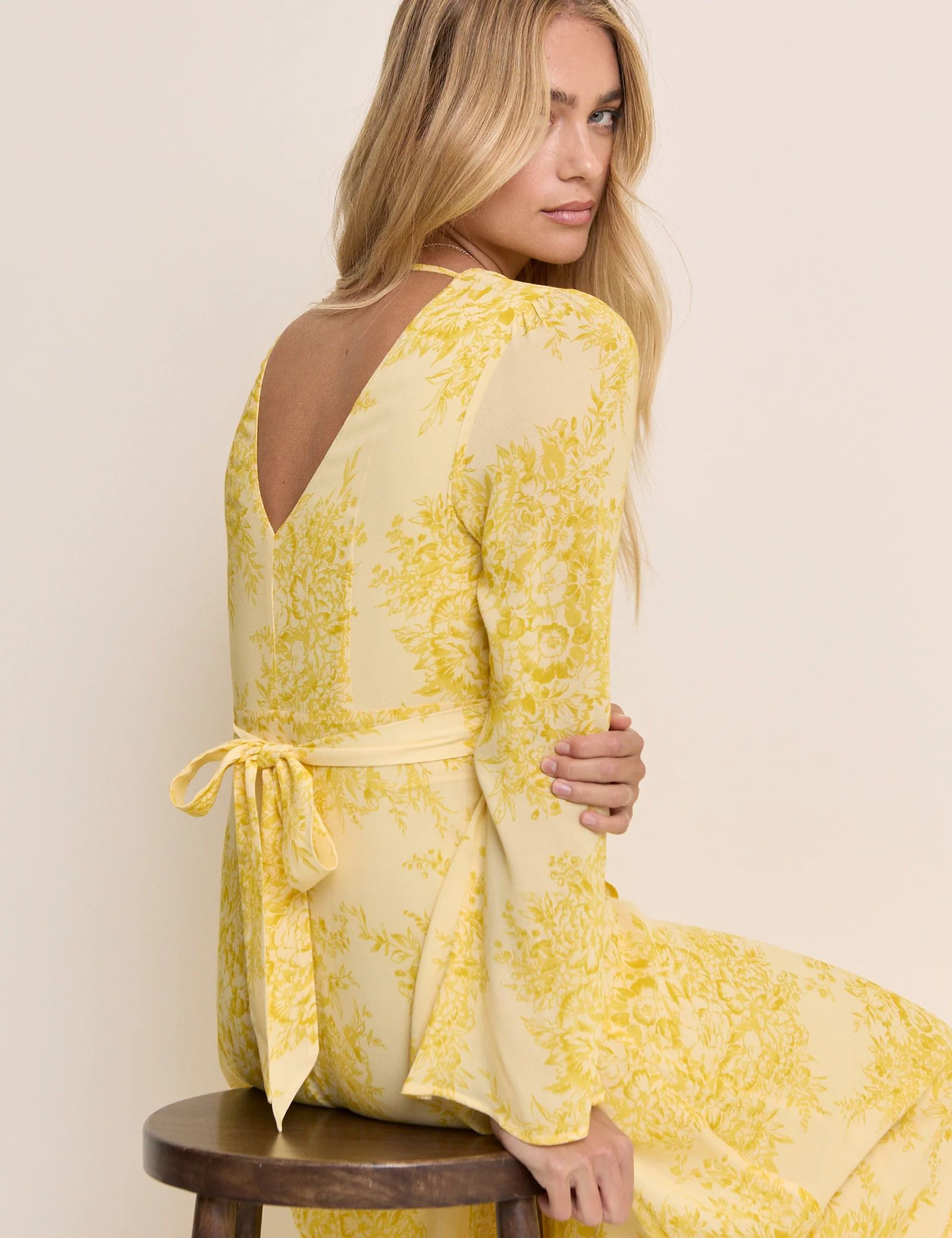 Yellow Floral Karolina Maxi Dress - Image 2