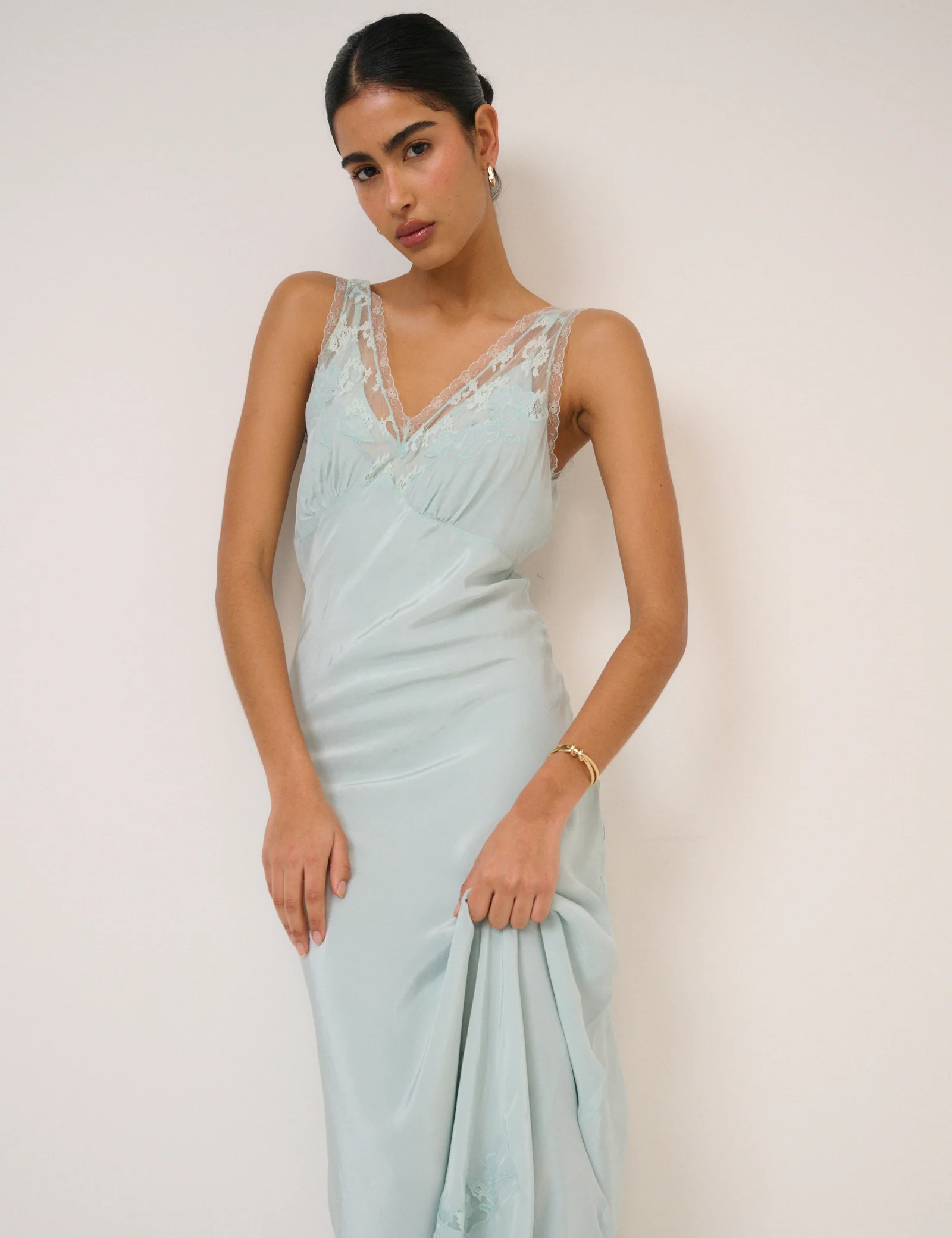 Blue Lace Lenora Maxi Dress - Image 4