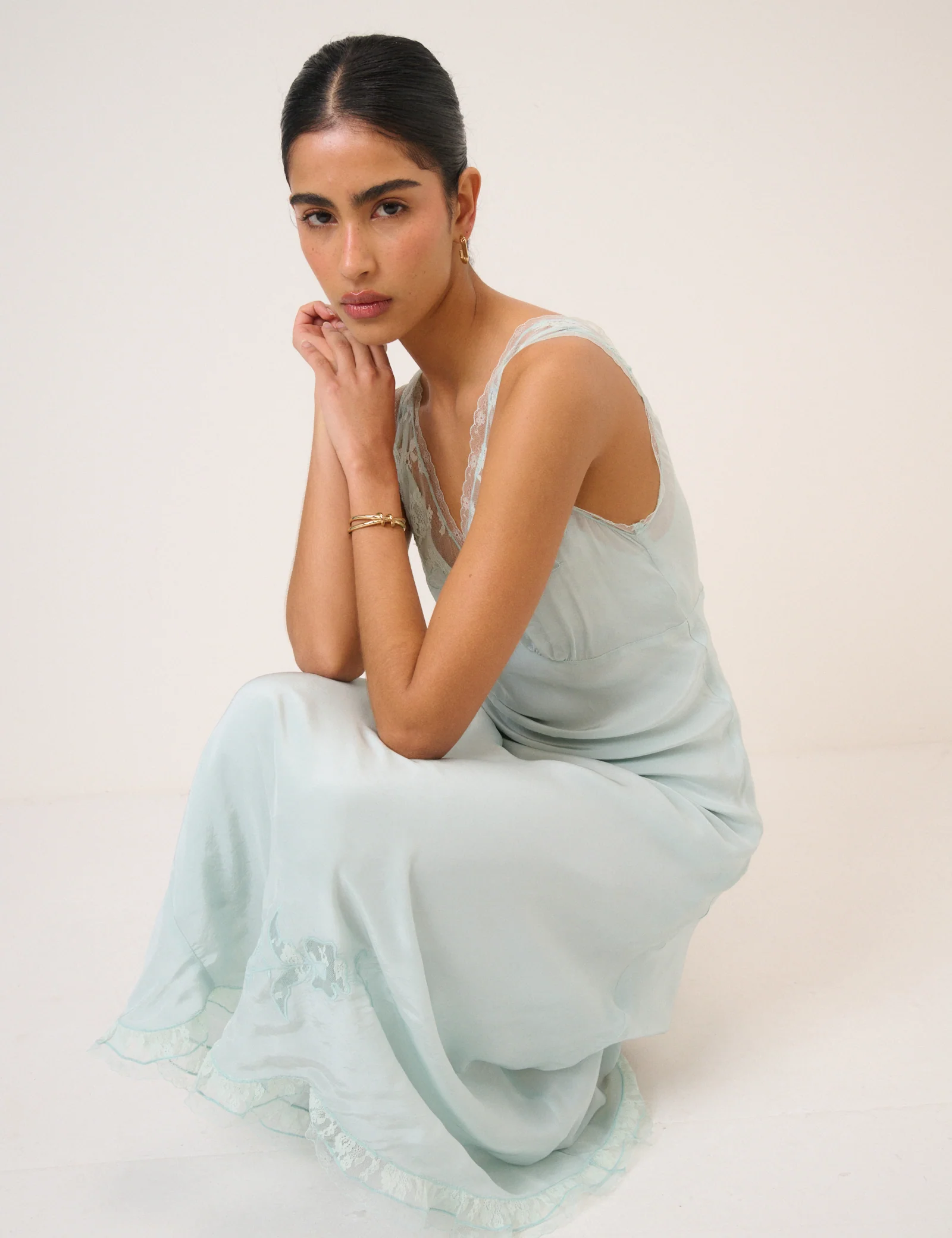 Blue Lace Lenora Maxi Dress - Image 5