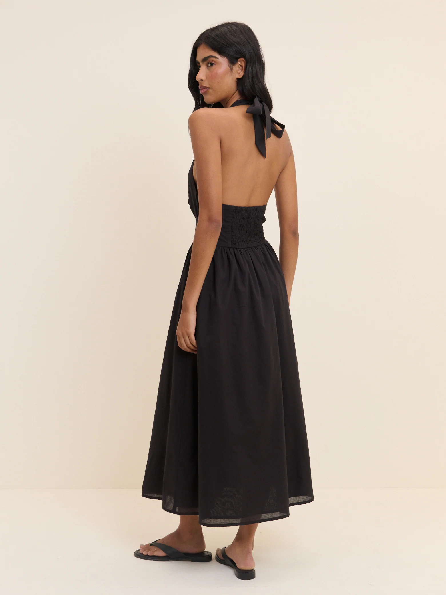 Black Halterneck Lilijana Midi Dress - Image 5