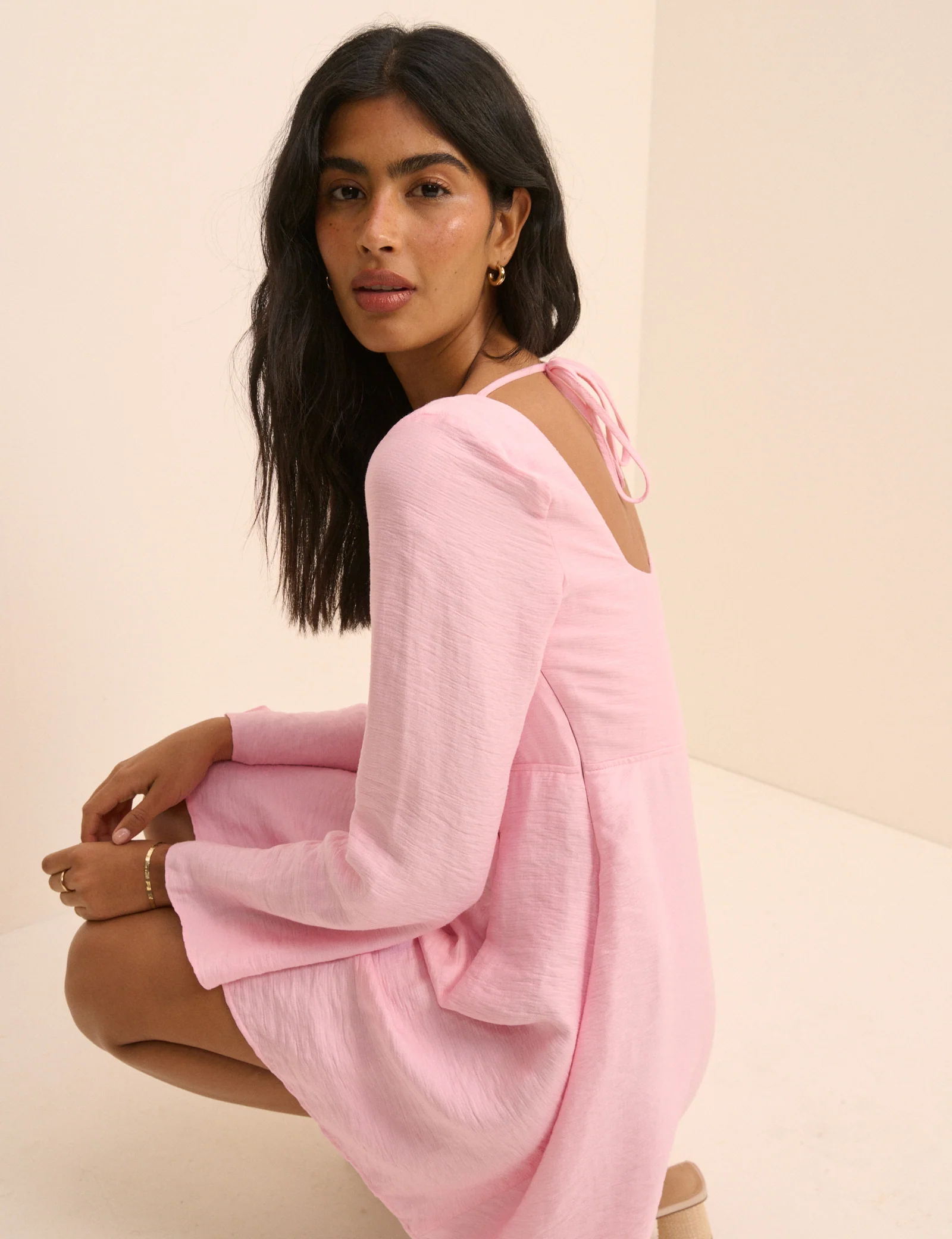 Pink Luana Mini Dress - Image 3