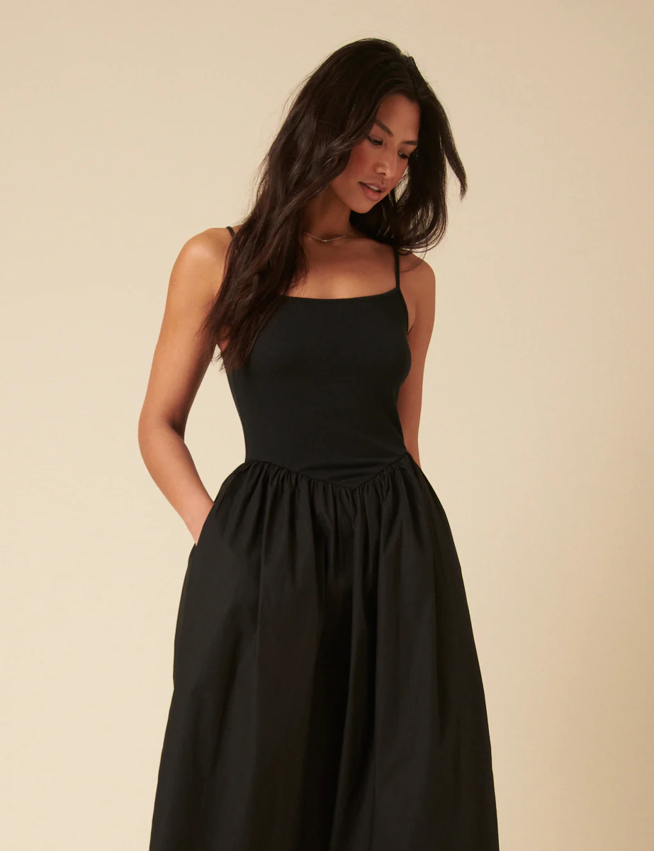 Black Madelyn Midi Dress - Image 4