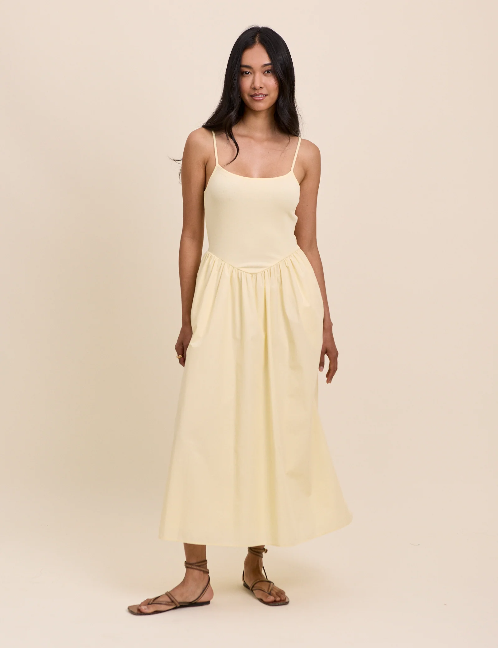 Butter Yellow Madelyn Midi Dress - Image 2
