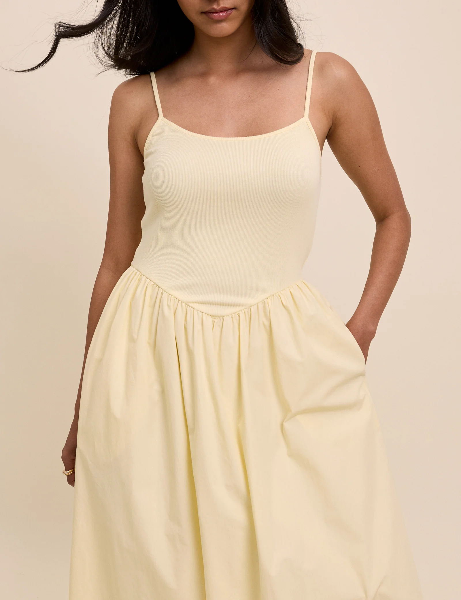 Butter Yellow Madelyn Midi Dress - Image 3