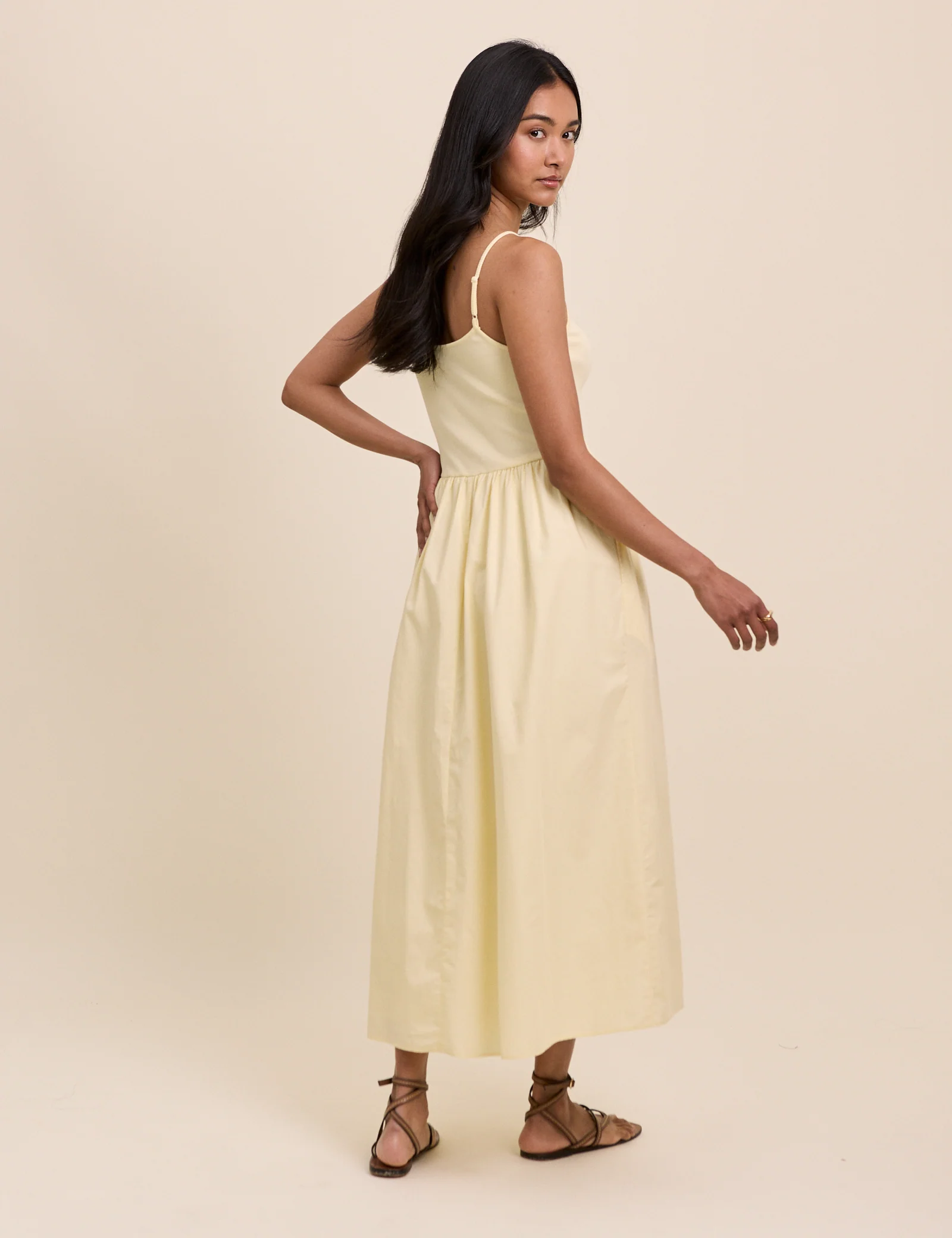 Butter Yellow Madelyn Midi Dress - Image 4