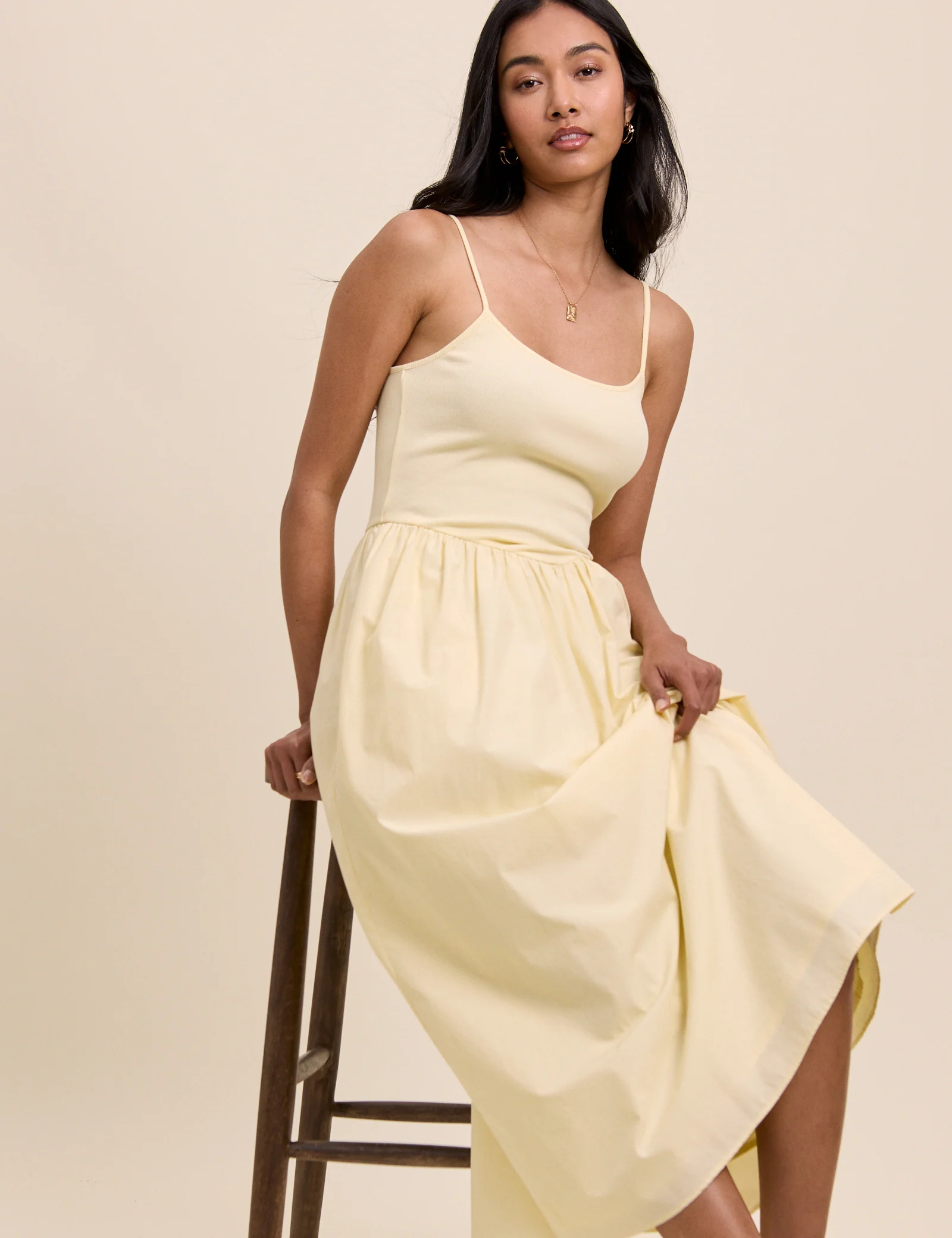 Butter Yellow Madelyn Midi Dress - Image 5
