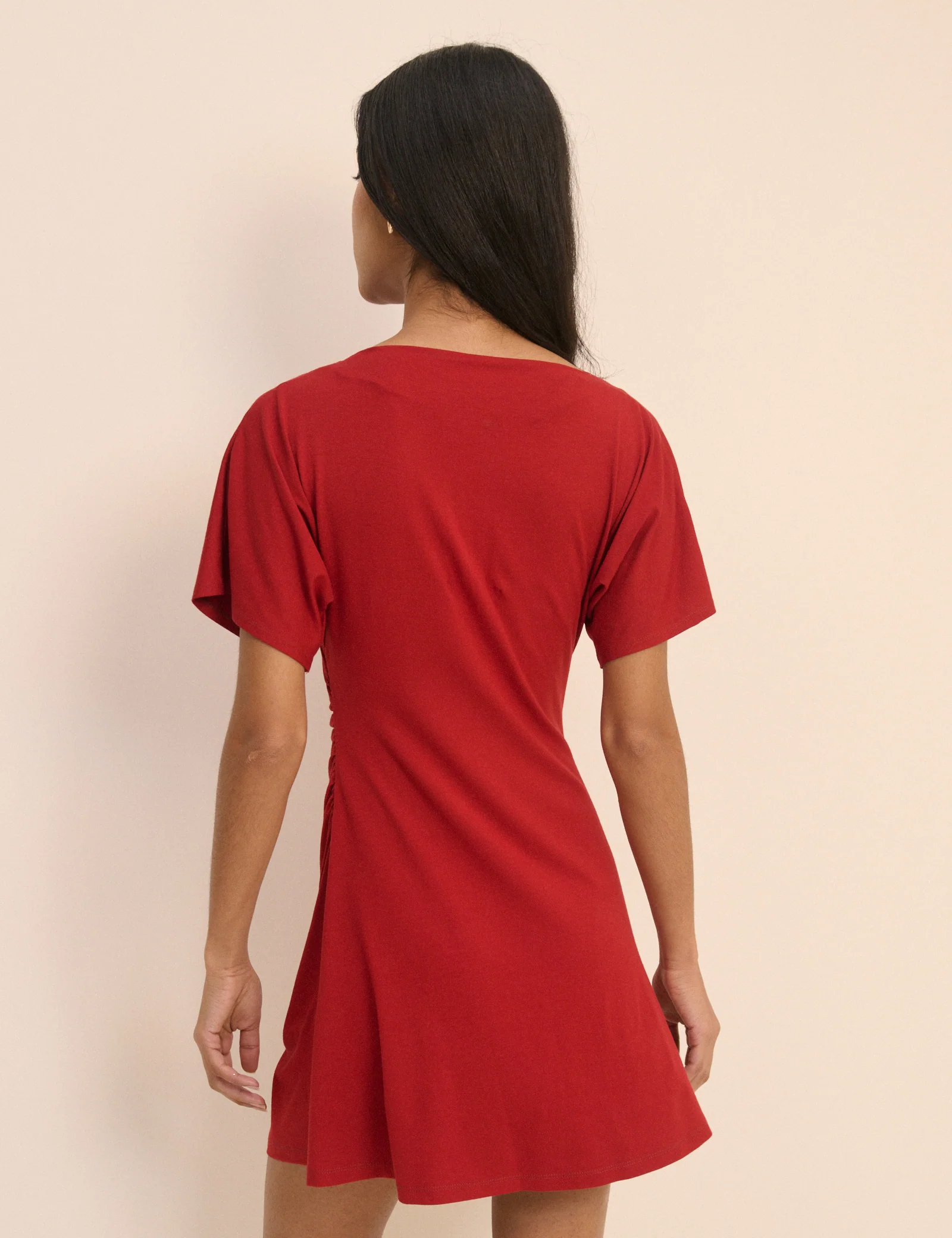 Red Jersey Nellie Mini Dress - Image 5
