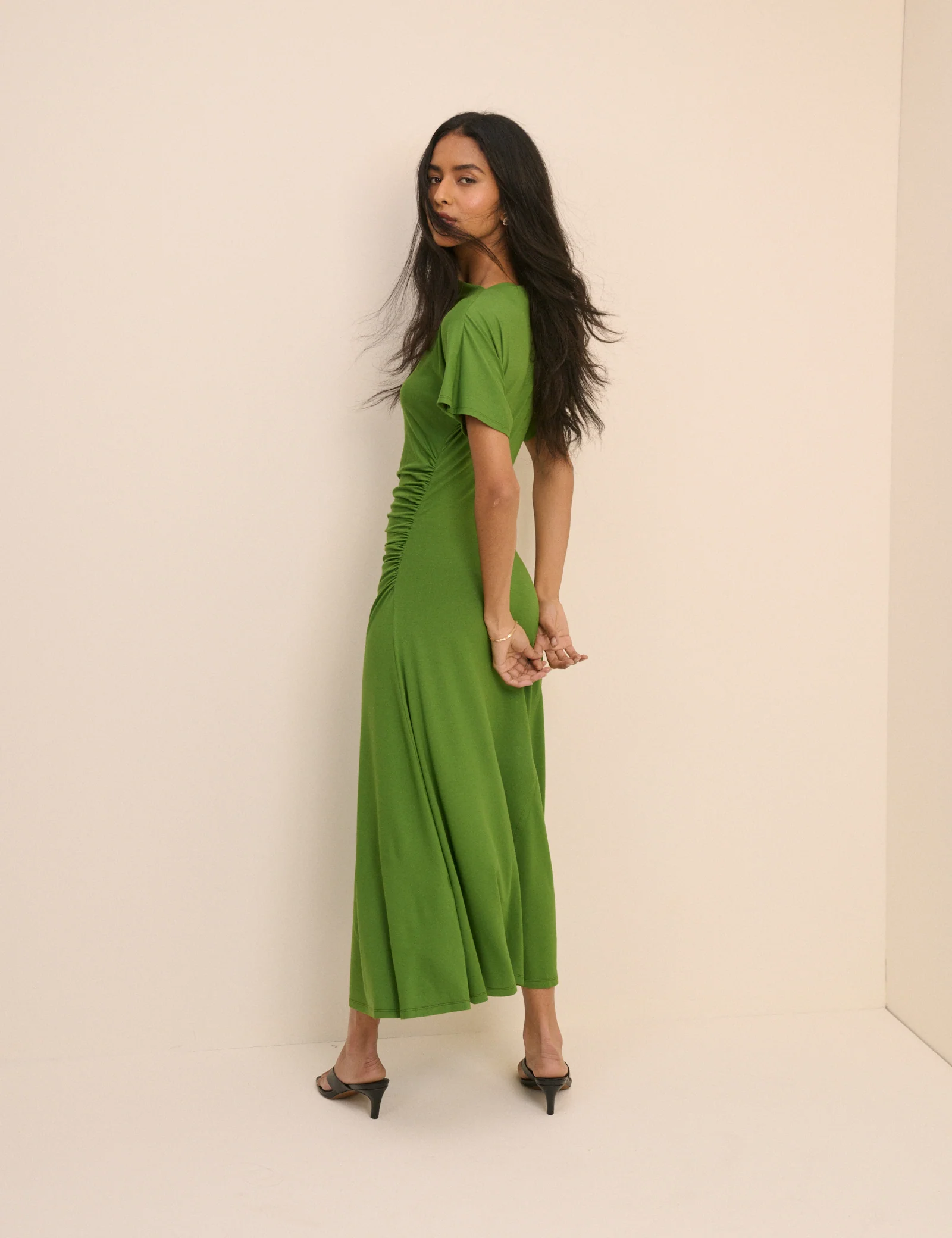 Green Jersey Niamh Midi Dress - Image 3