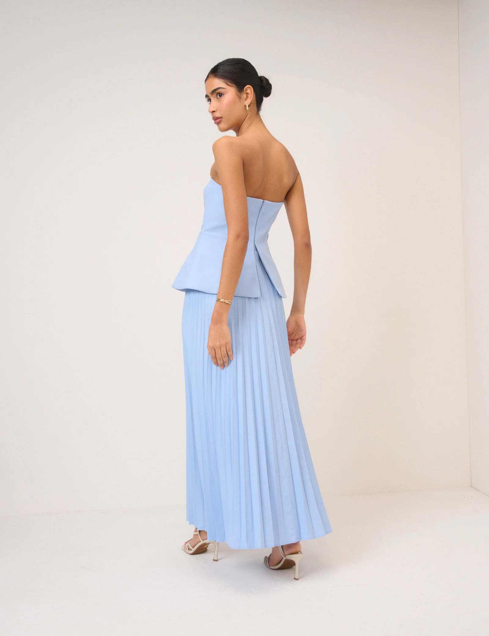 Blue Bandeau Ophelia Maxi Dress - Image 5