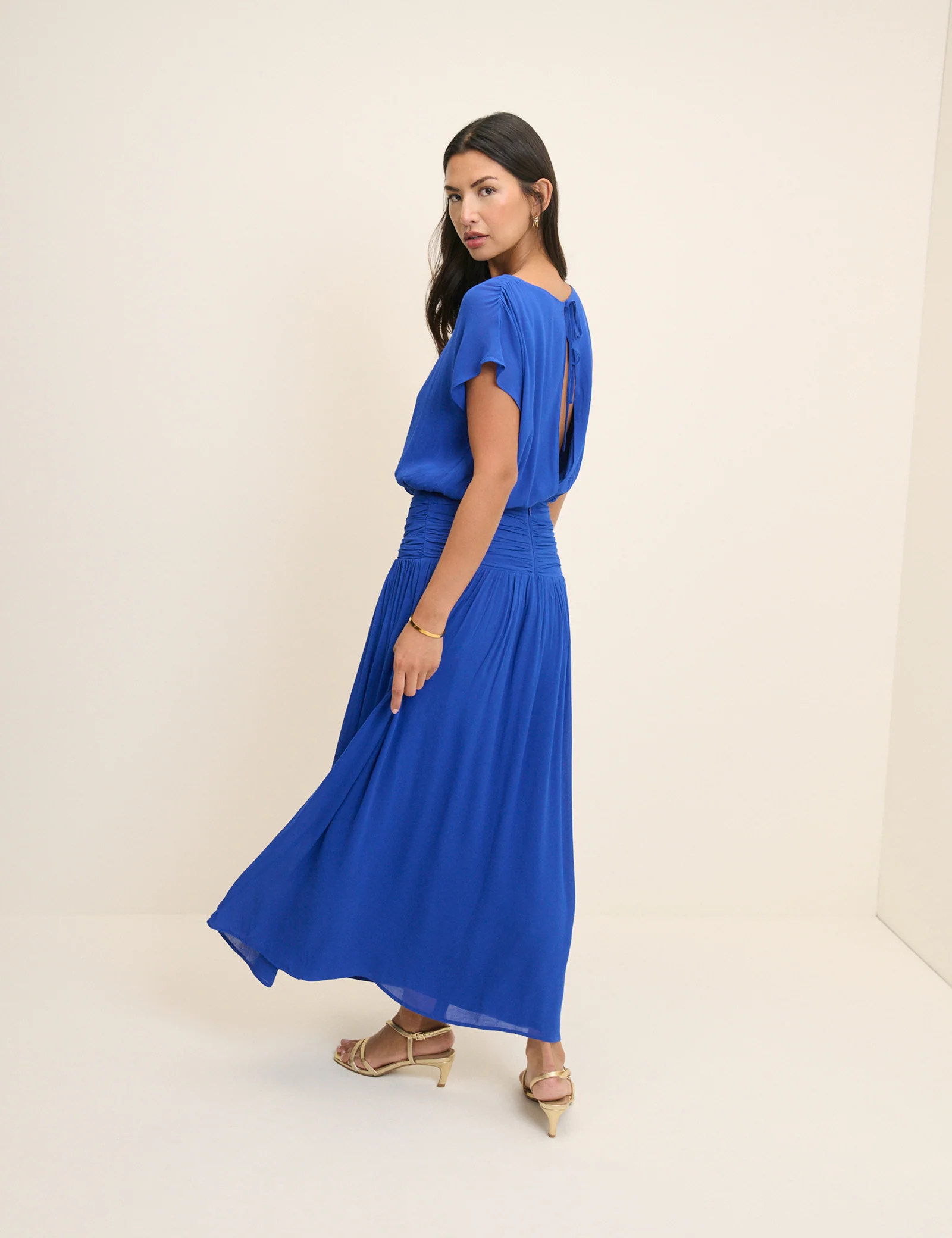 Cobalt Blue Pamela Midi Dress - Image 5