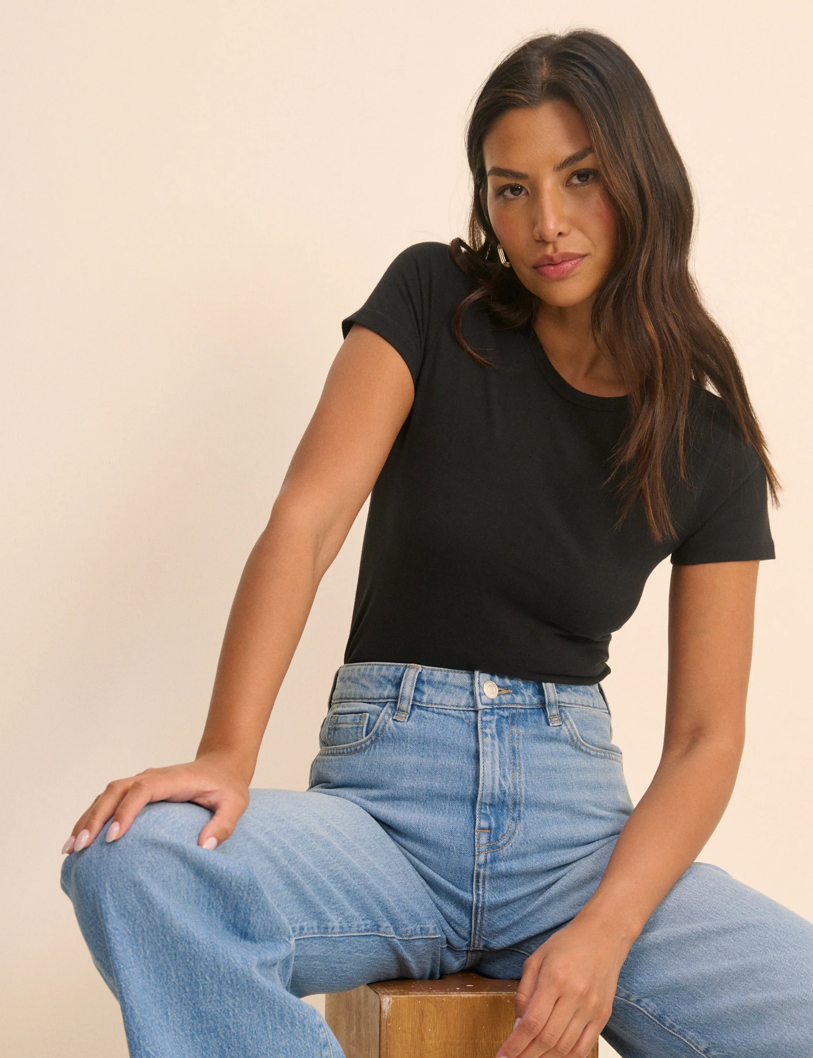 Black Peached Baby Tee - Image 4
