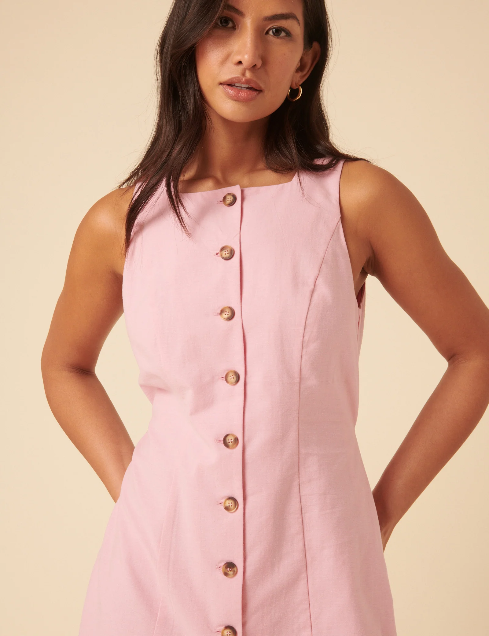 Pink Peri Mini Dress - Image 3