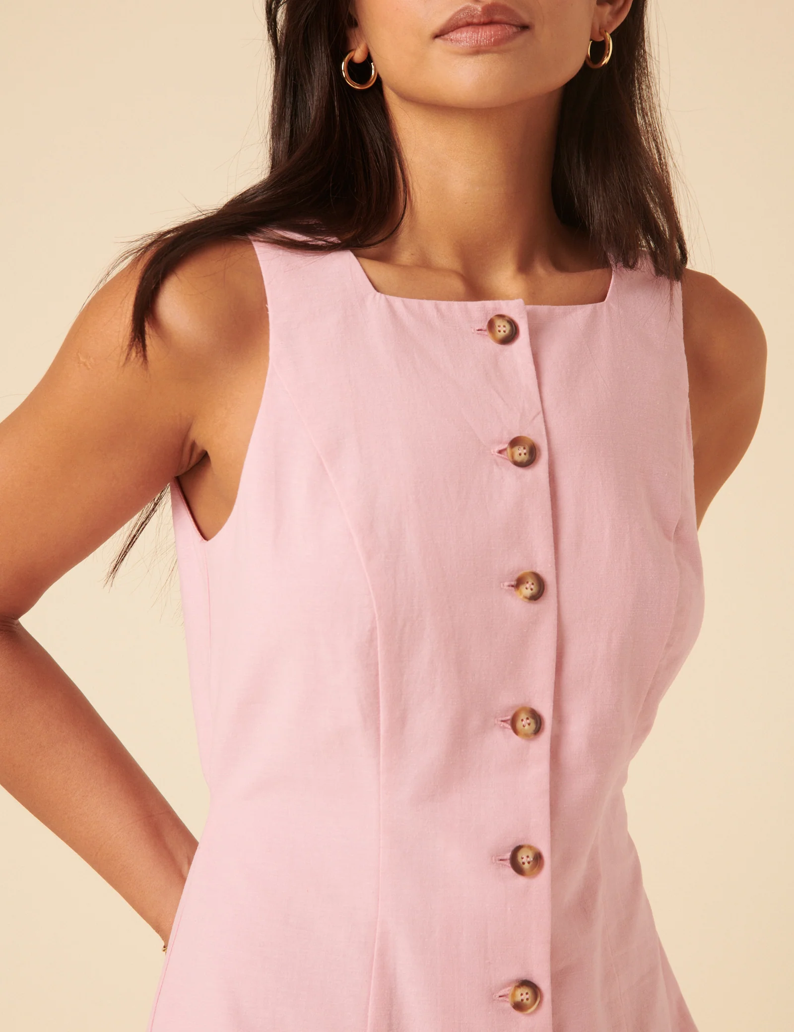 Pink Peri Mini Dress - Image 4