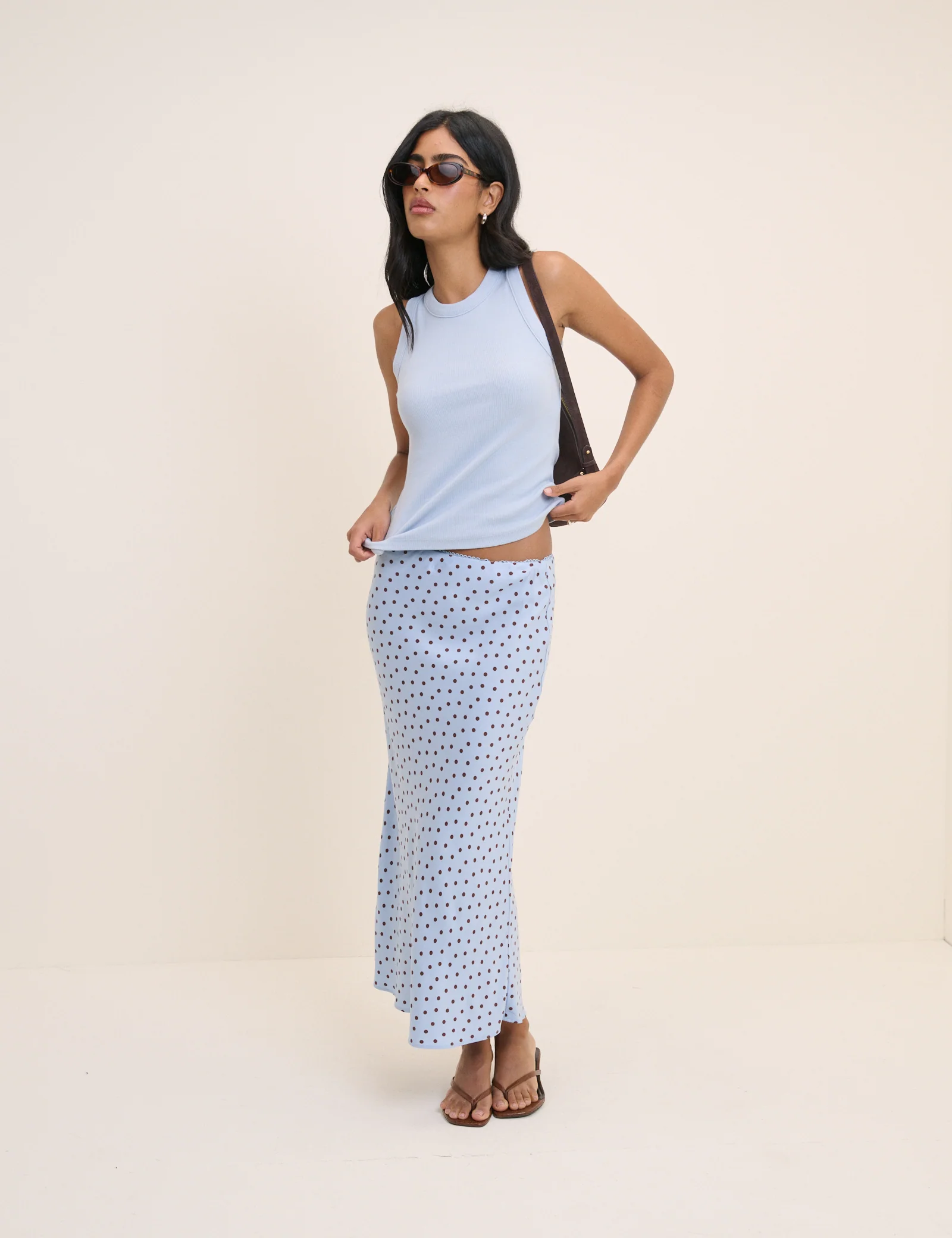 Baby Blue Ribbed Racer Vest - Image 2