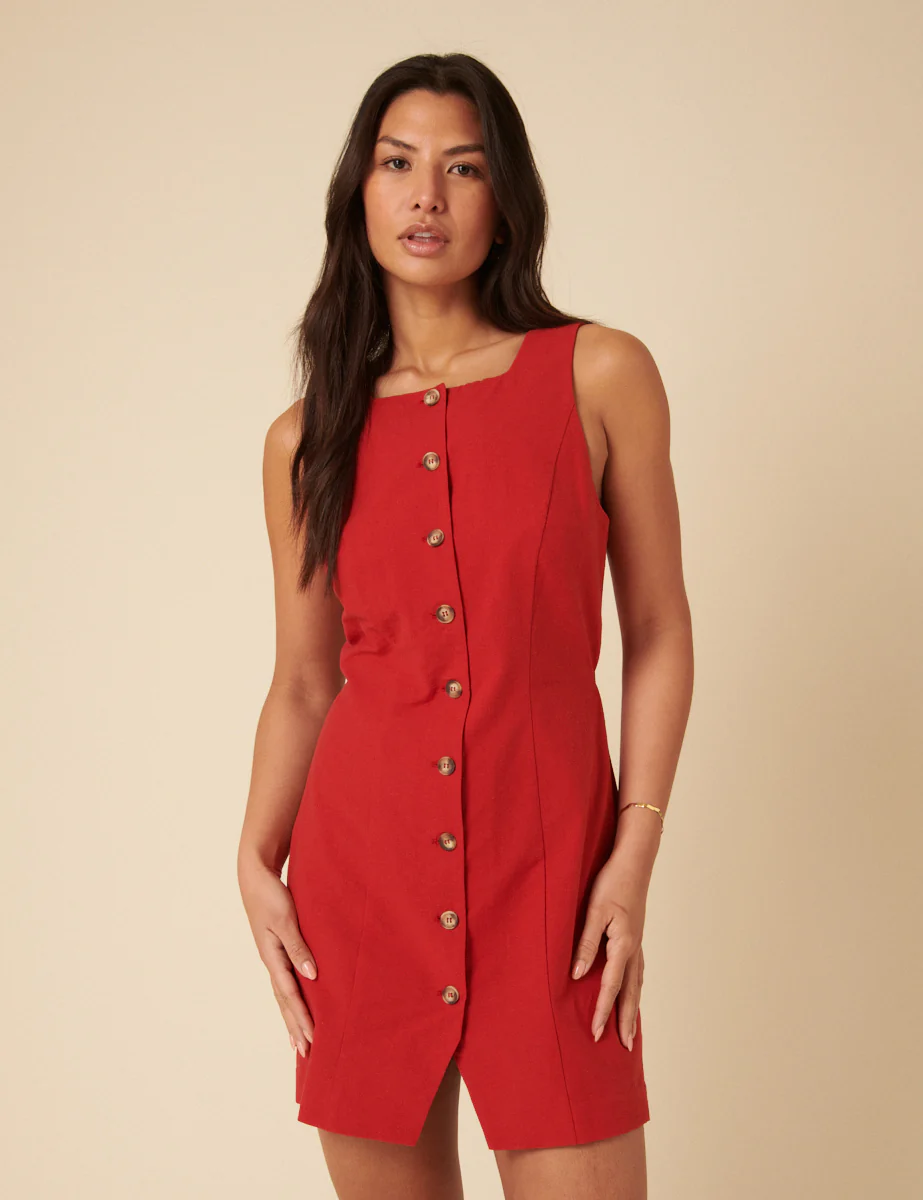 Red Peri Mini Dress