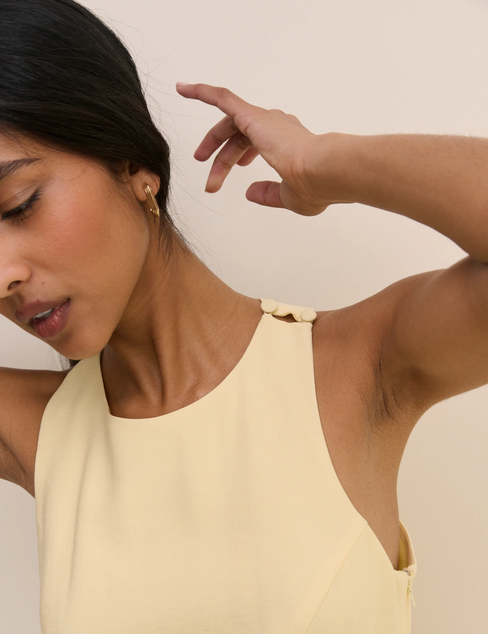 Butter Yellow Wide Leg Reign Jumpsuit - Image 4