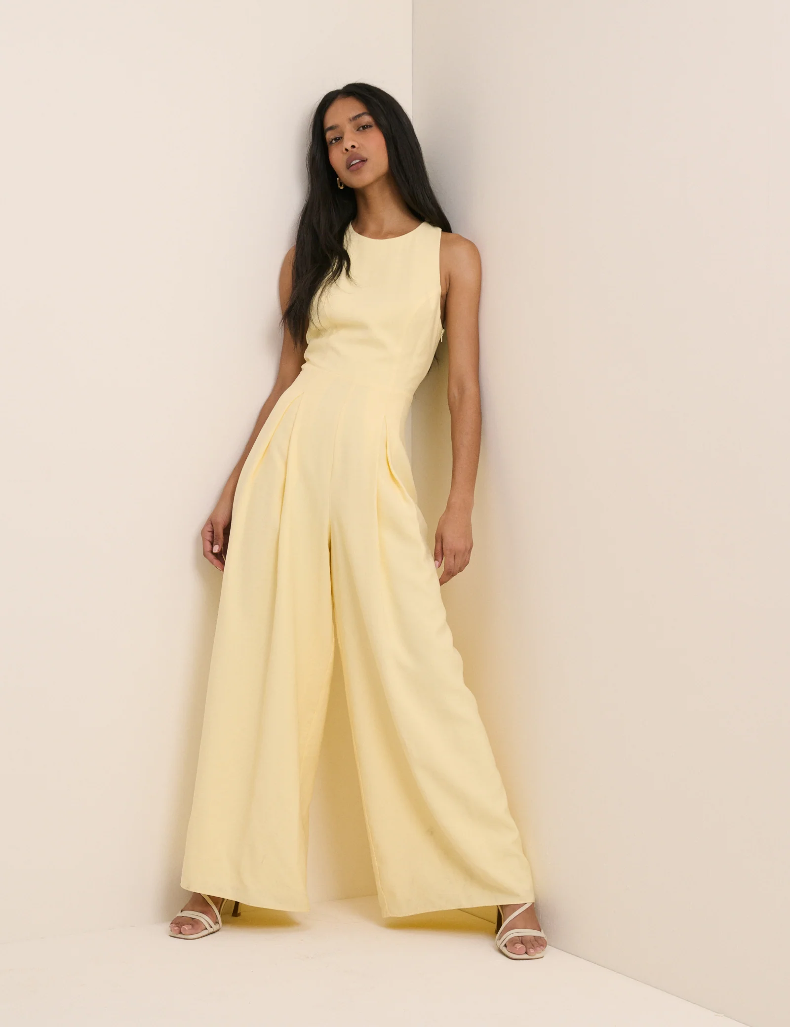 Butter Yellow Wide Leg Reign Jumpsuit - Image 5