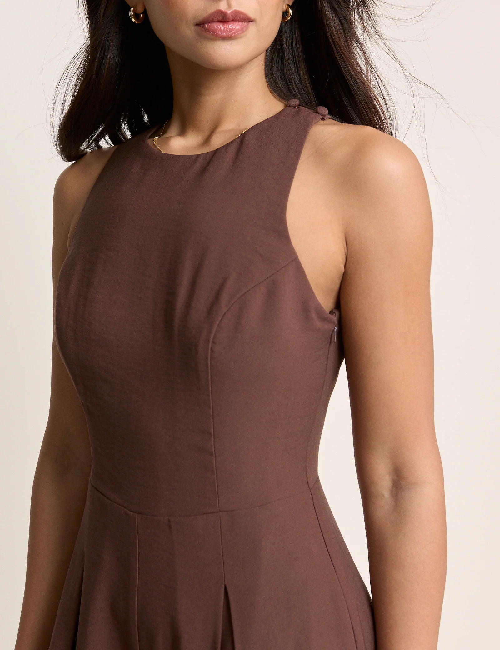 Brown Wide Leg Reign Jumpsuit - Image 4