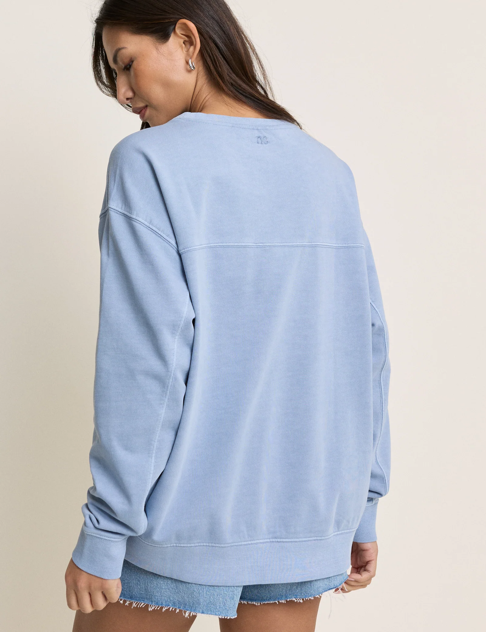 Light Blue Relaxed Fit Sweatshirt - Image 4