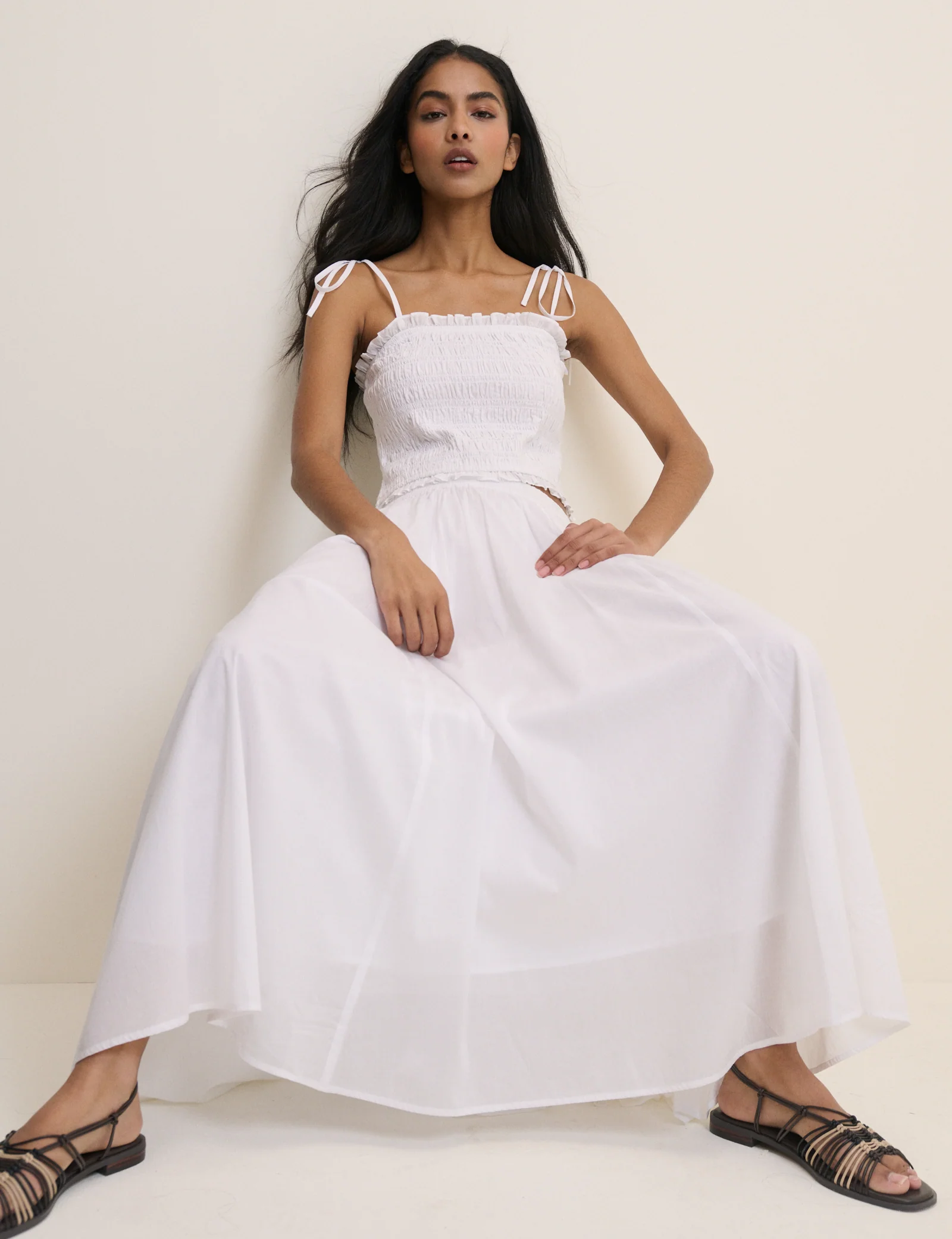 White Shirred Remi Top - Image 4