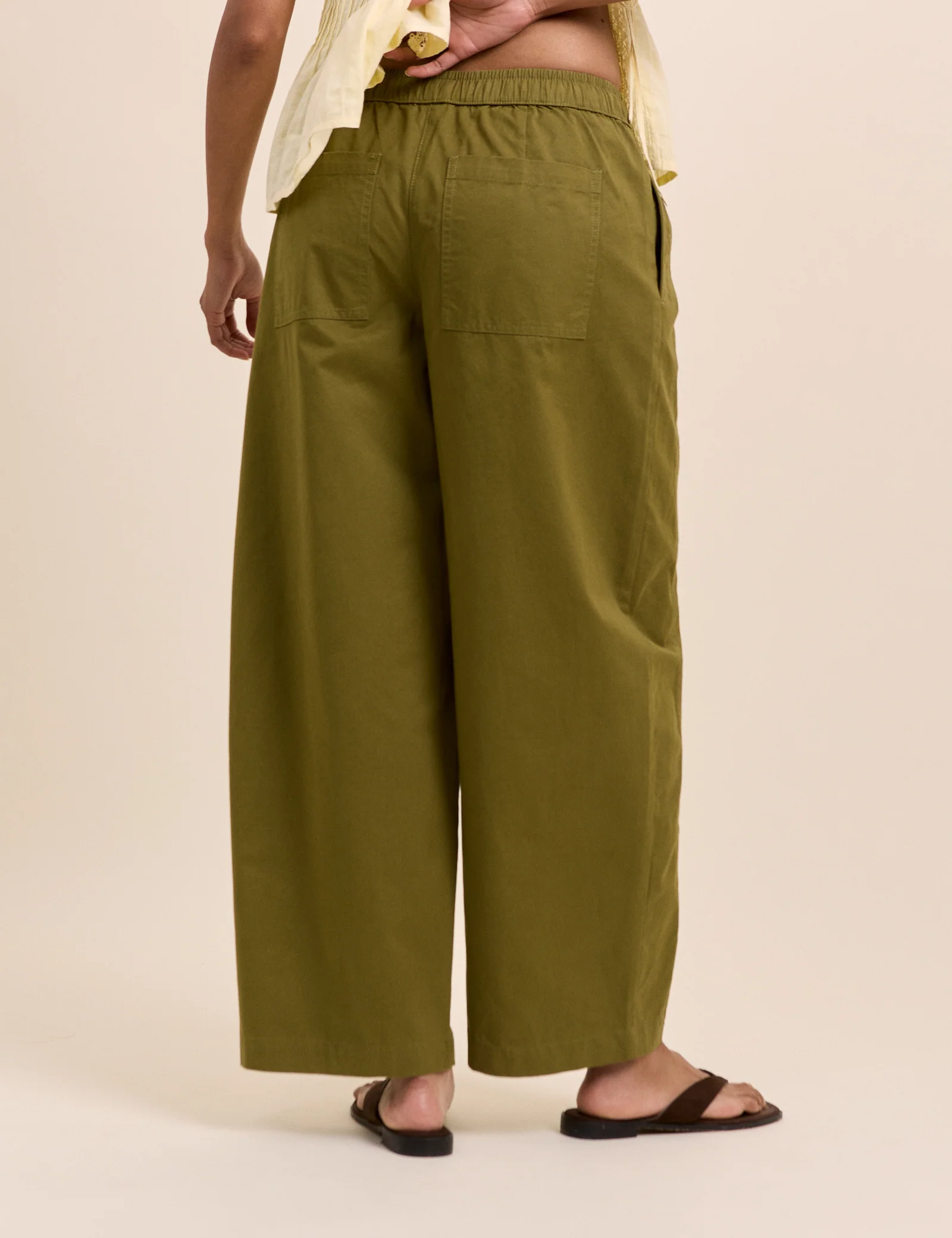 Green Barrel Leg Trousers - Image 5