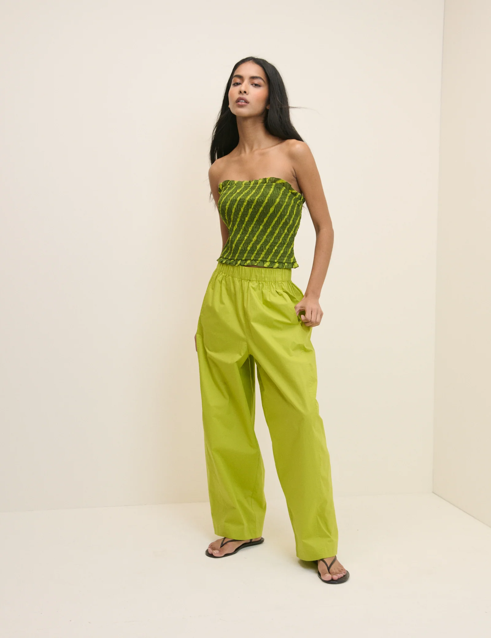 Chartreuse Green Roy Balloon Trousers - Image 2