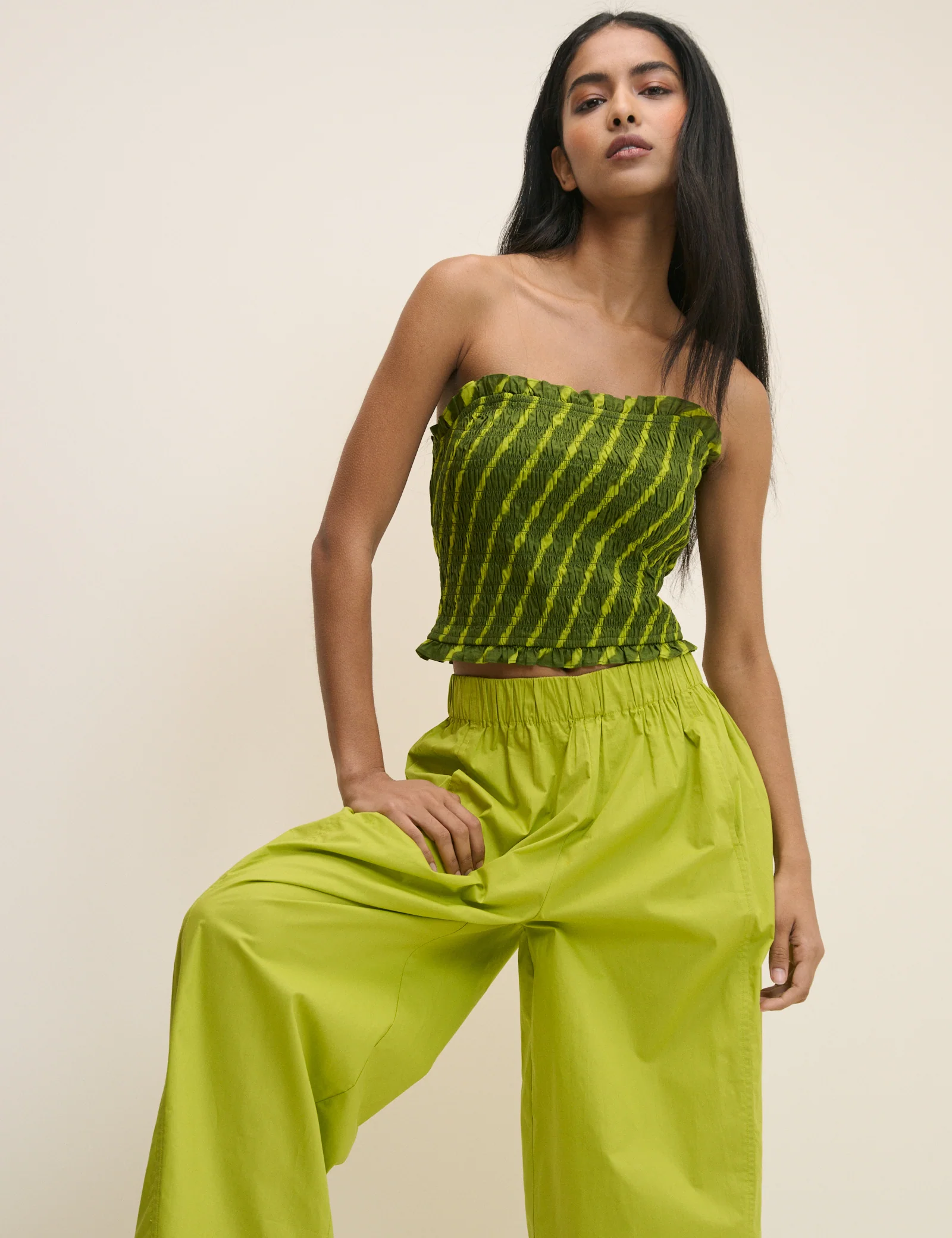 Chartreuse Green Roy Balloon Trousers - Image 4