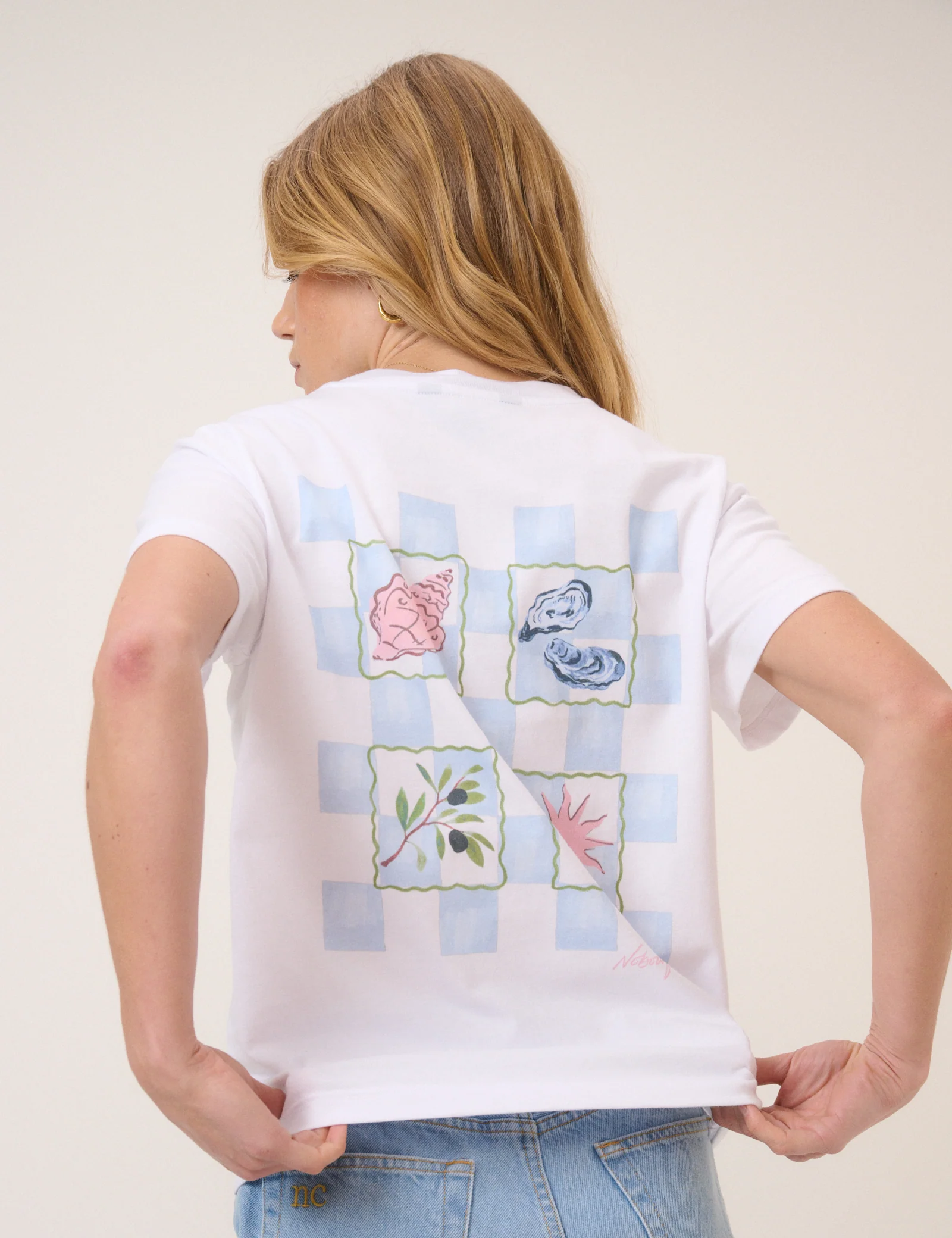 White Graphic Print Boxy T-Shirt - Image 2